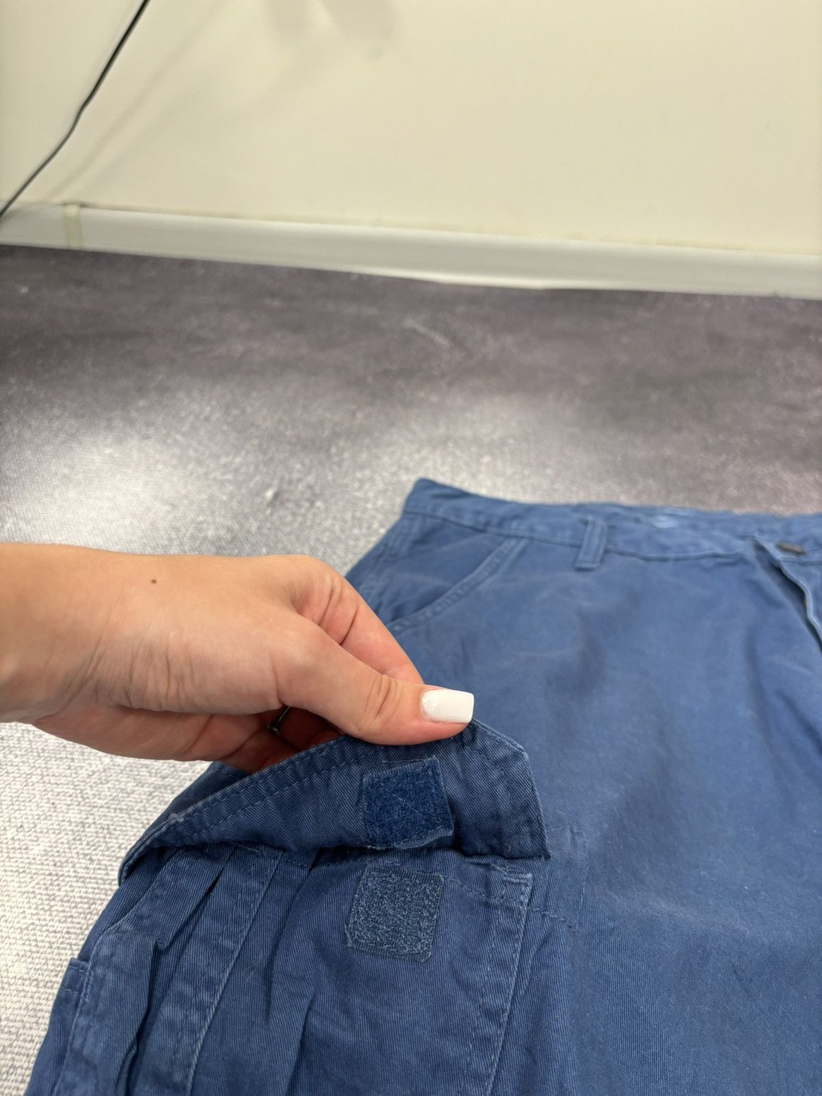 Wrangler Vintage Wrangler Utility USA Hype Blue Baggy Cargo Shorts Size US 38 / EU 54 - 5 Thumbnail