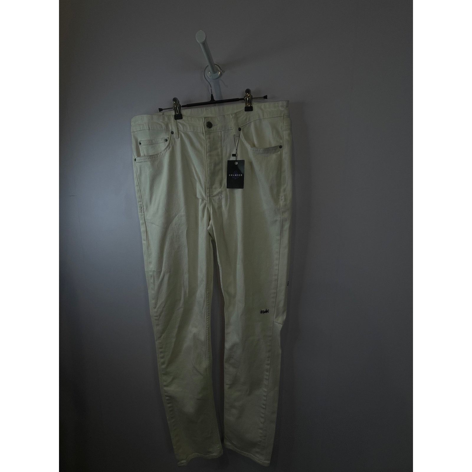 Ksubi Ksubi White Rhinestone Jeans Size US 34 / EU 50 - 1 Thumbnail