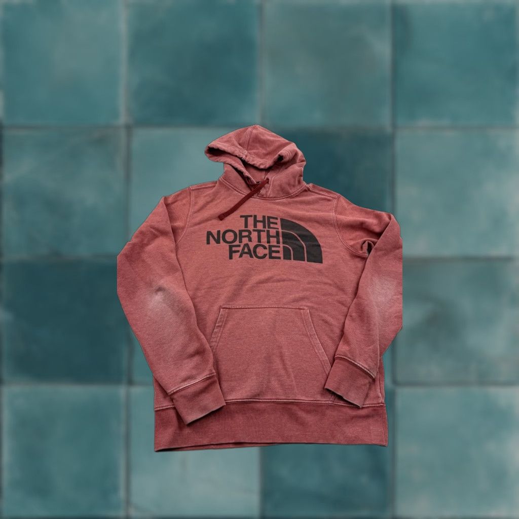 The North Face The North Face Hoodie Mens S Red Pullover Logo Fleece Kangaroo Pocket Size US S / EU 44-46 / 1 - 1 Thumbnail