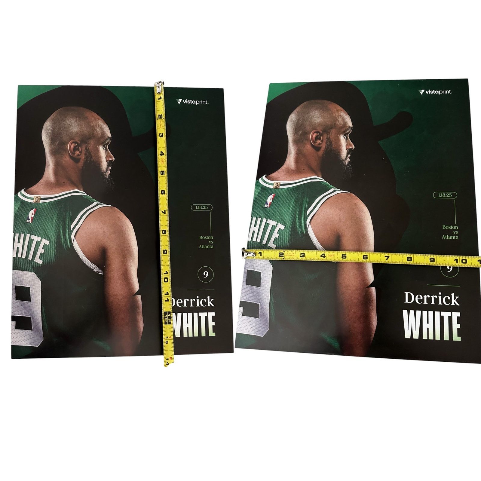 NBA Boston Celtics v Atlanta Hawks 1/18/25 Lineup Poster Size ONE SIZE - 7 Thumbnail