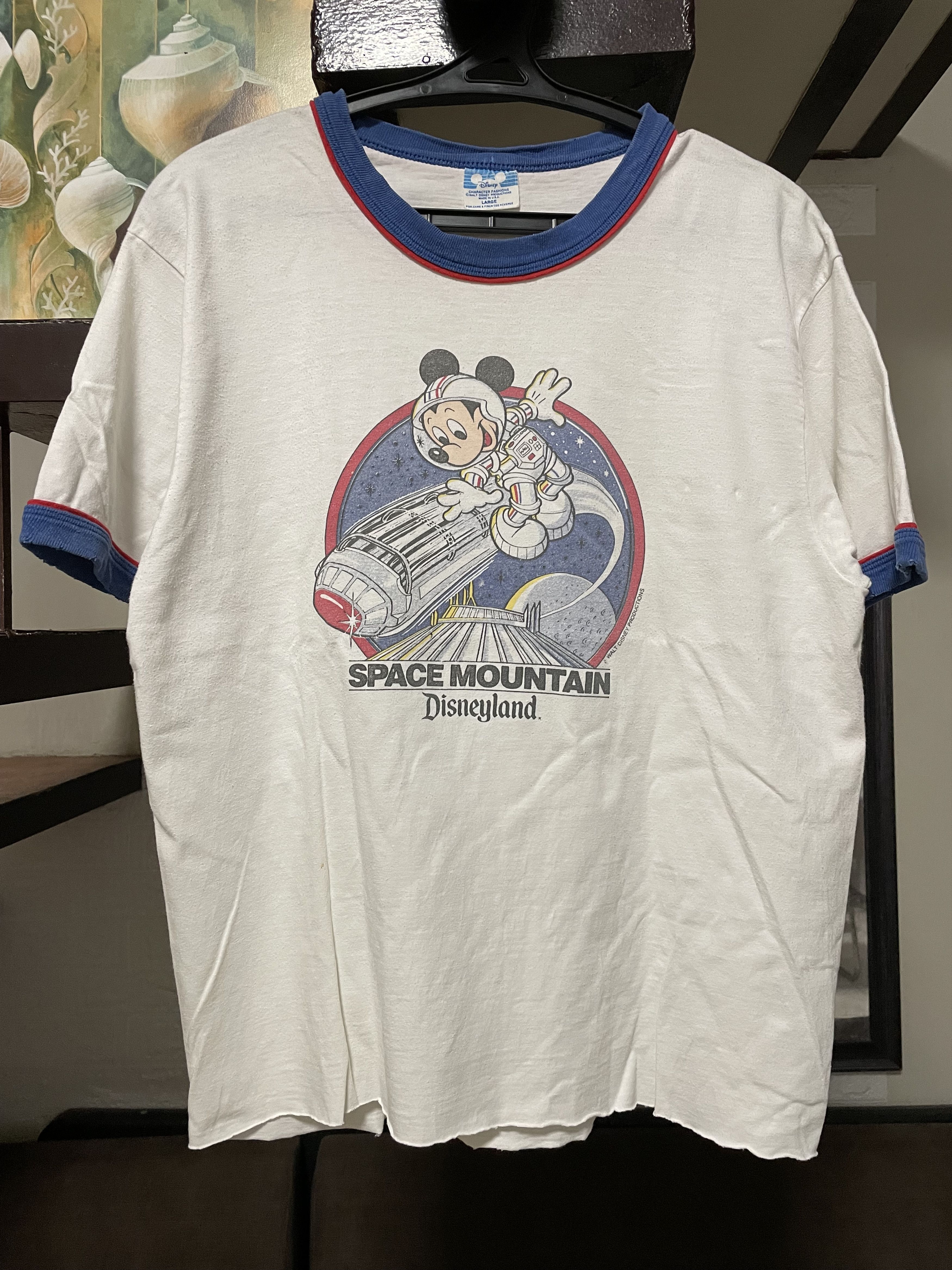 Vintage 80s Disneyland Space Mountain W/ Free 80s Mickey Size US L / EU 52-54 / 3 - 2 Thumbnail