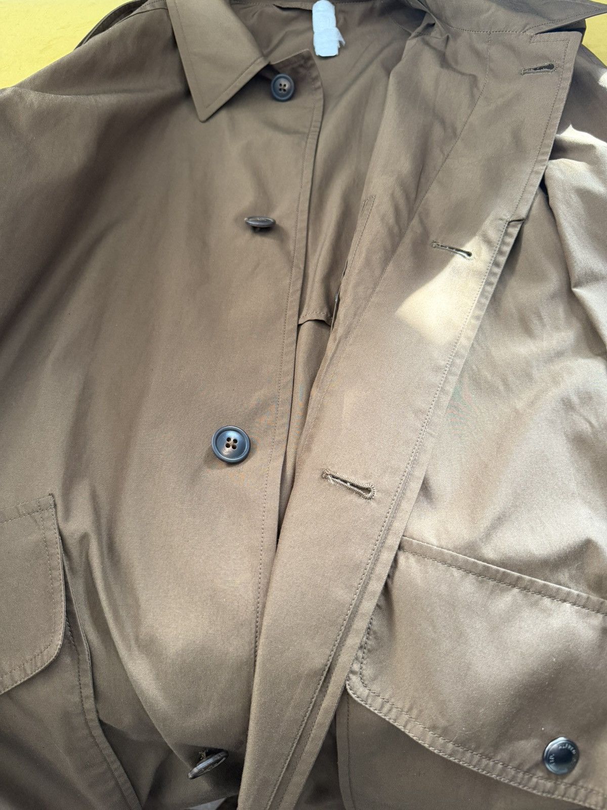 Alfred Dunhill 5K runway sample cotton/silk tobacco-brown trench, IT50, IT Size US M / EU 48-50 / 2 - 15 Thumbnail
