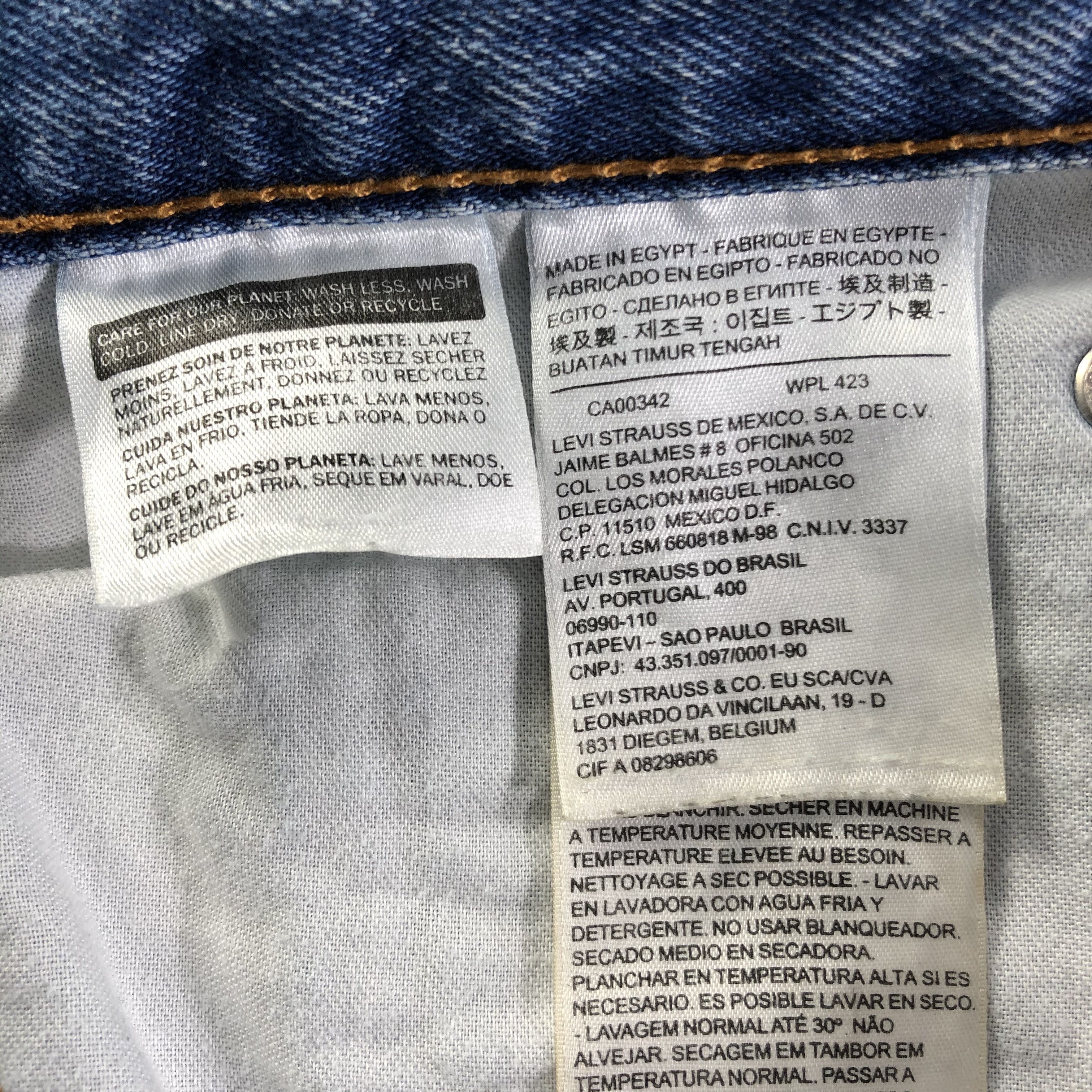 Levi's Vintage Blue Wash Levis 505 Jeans-J3410 Size US 33 - 9 Thumbnail