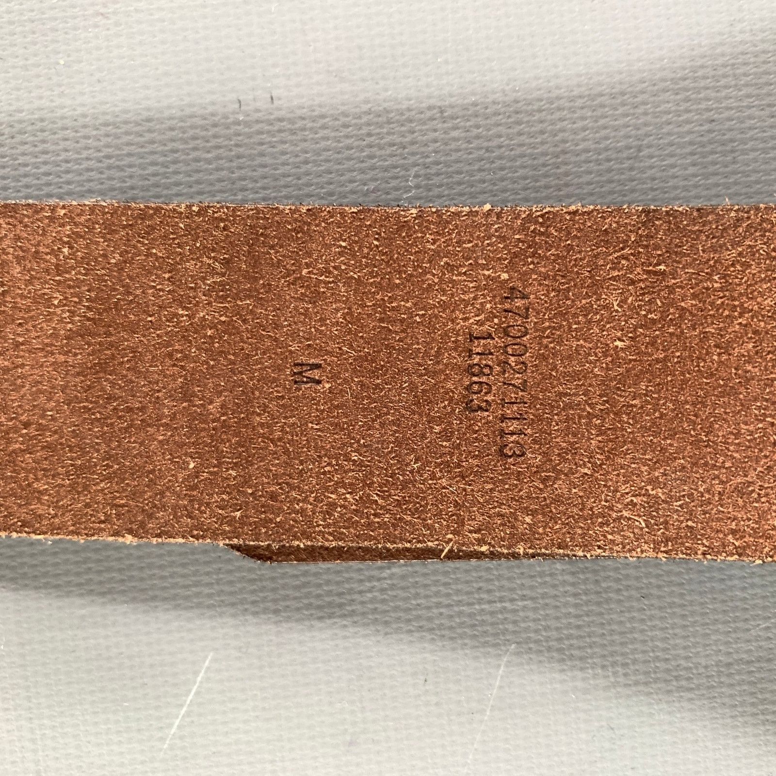 Ralph Lauren LAUREN by RALPH LAUREN Size M Brown Crackled Leather Belt Size 36 - 5 Thumbnail
