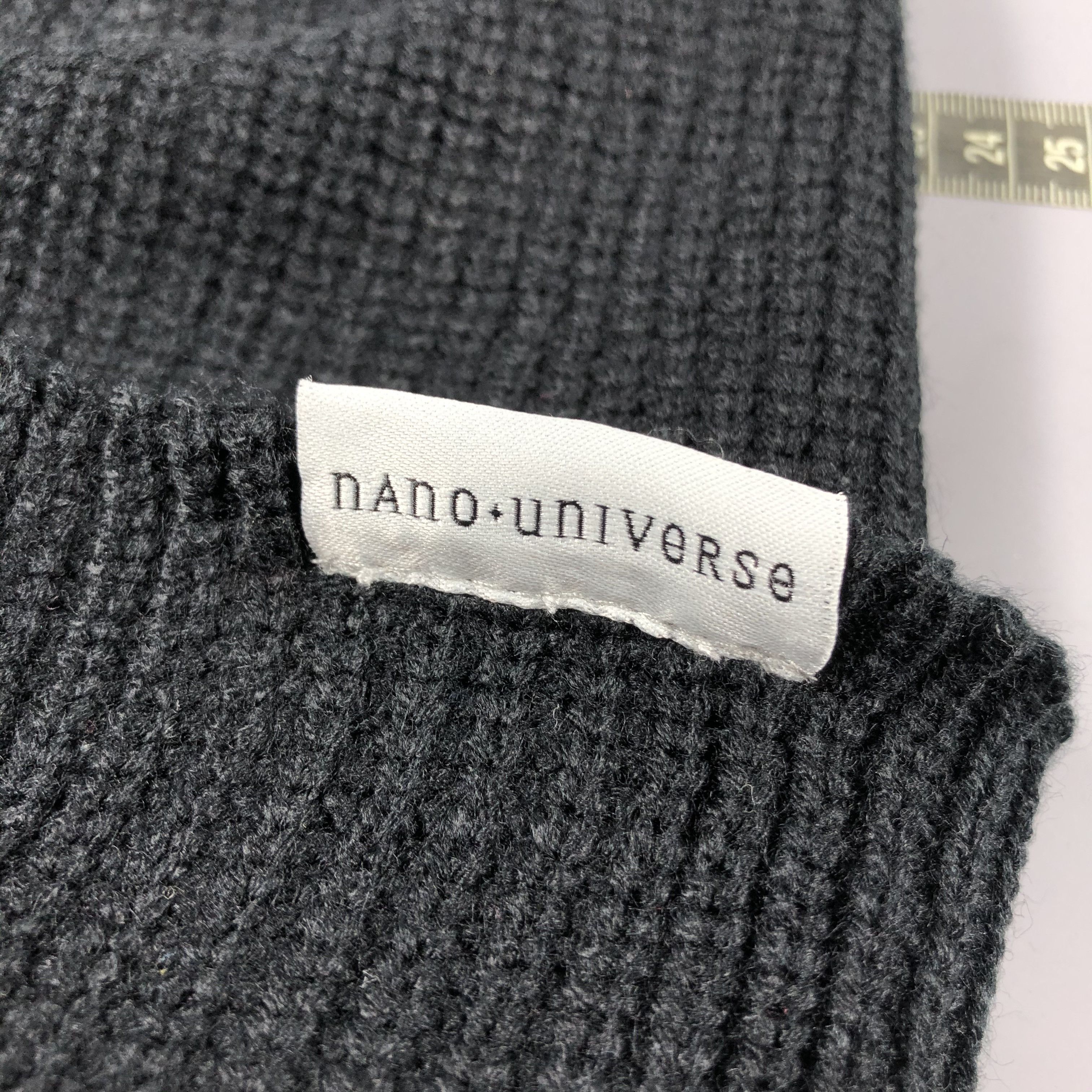NANO universe × Vintage Nano Universe Black Beanie Snow Hat Snow Cap -D1279 Size ONE SIZE - 5 Thumbnail