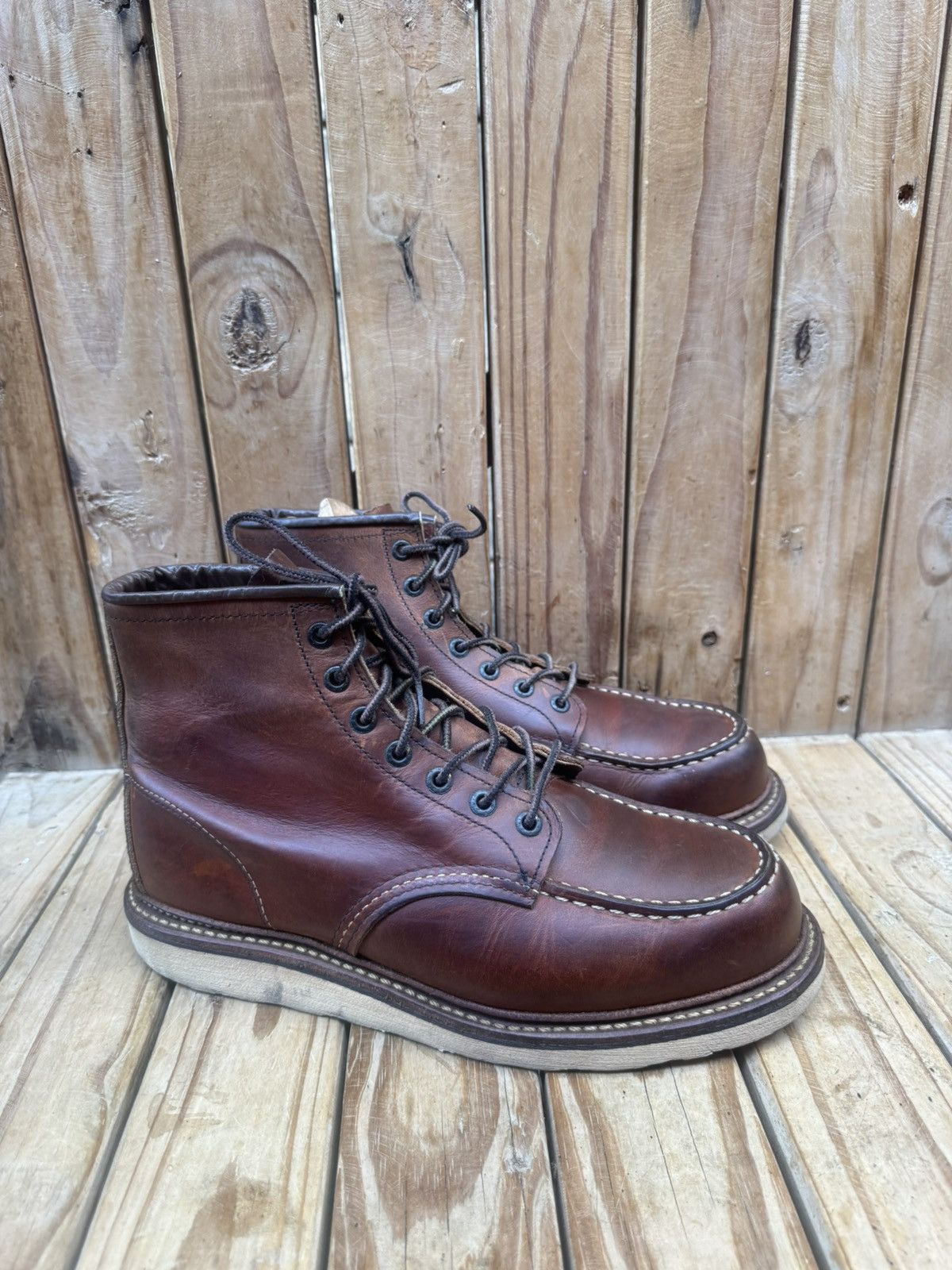 Red Wing Red Wing 1907 Copper Rough Brown Boots UK 7.5 D | EUR 41.5 Size US 8.5 / EU 41-42 - 7 Thumbnail