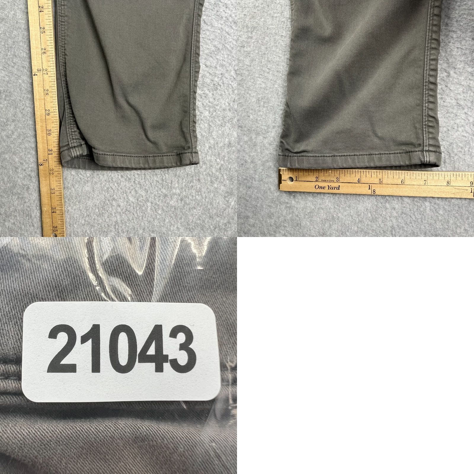 DUER DUER DU/ER No Sweat N2X Relaxed Taper Pants Stretch Chino 38x32 Grey Mens Size US 38 / EU 54 - 8 Thumbnail