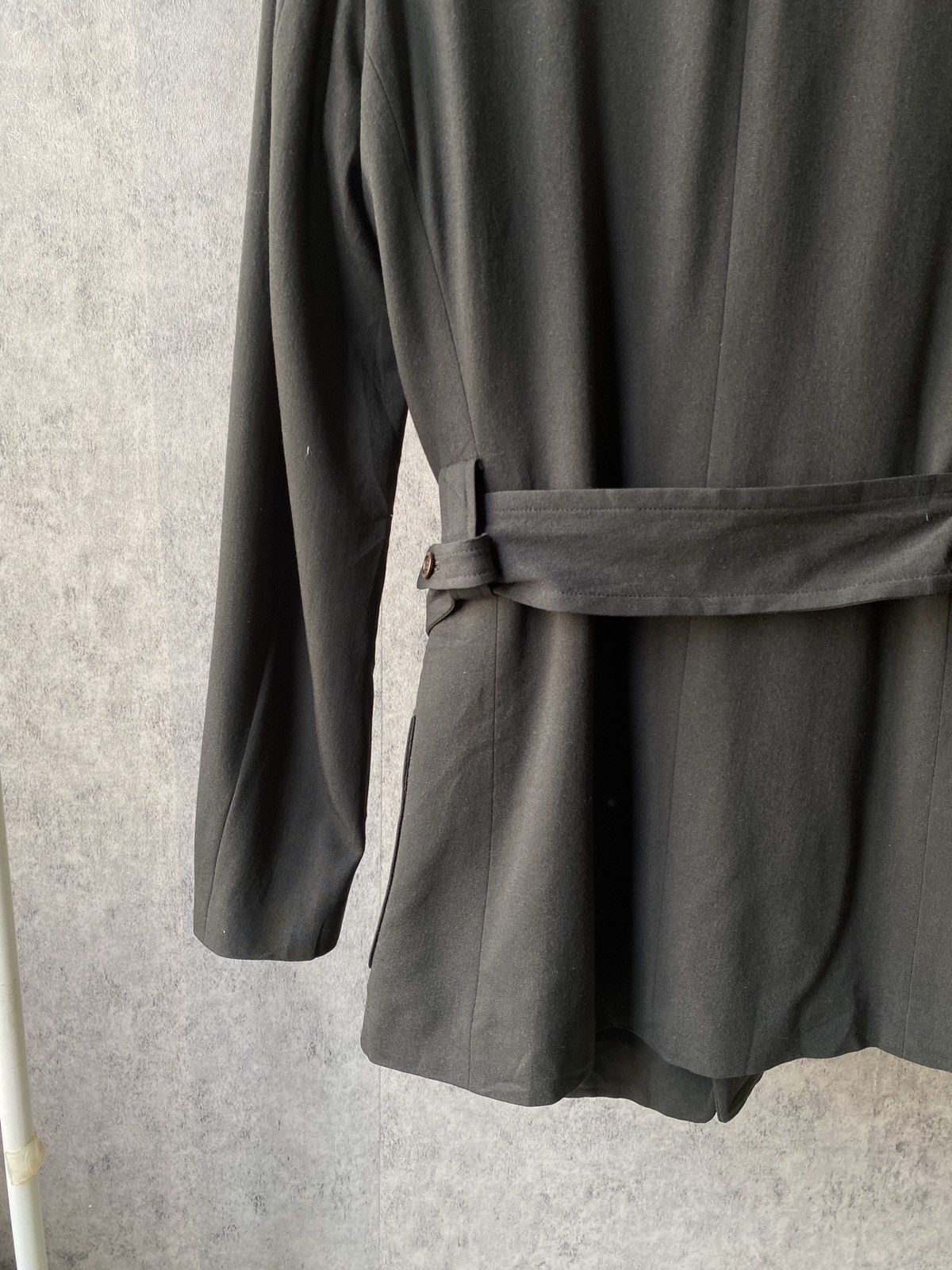Yohji Yamamoto Vintage Y’s Yohji Yamamoto Belted Design Coat Dark Green Size US M / EU 48-50 / 2 - 8 Thumbnail