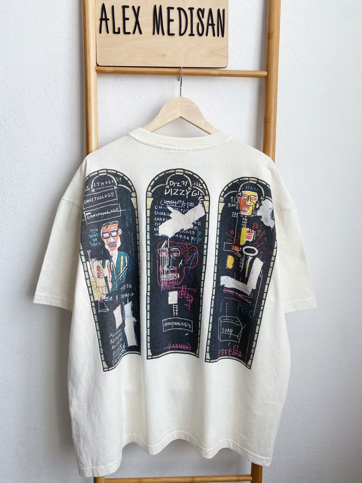H&M × Jean-Michel Basquiat × Who Decides War WHO DECIDES WAR x BASQUIAT x H&M RELAXED FIT COTTON T-SHIRT Size US XXL / EU 58 / 5 - 9 Thumbnail