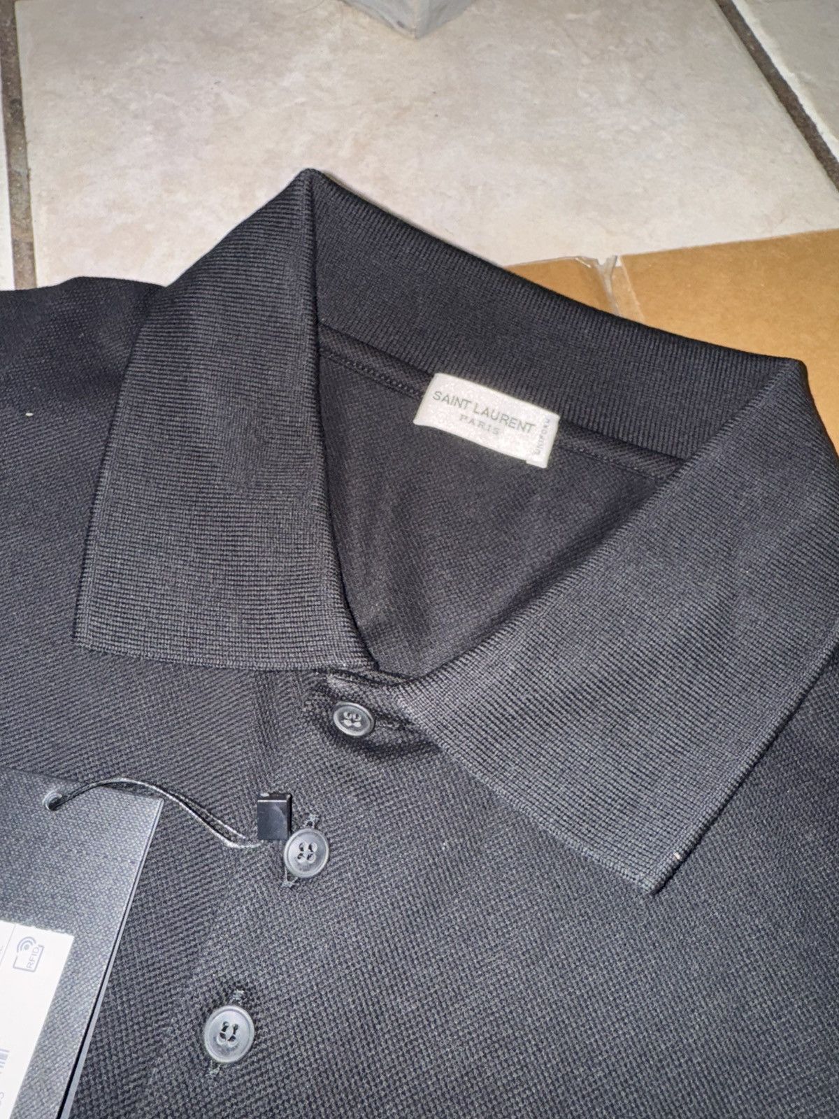 Saint Laurent Paris × Yves Saint Laurent Cassandre YSL Monogram Logo Short Sleeve Polo Size US M / EU 48-50 / 2 - 4 Thumbnail