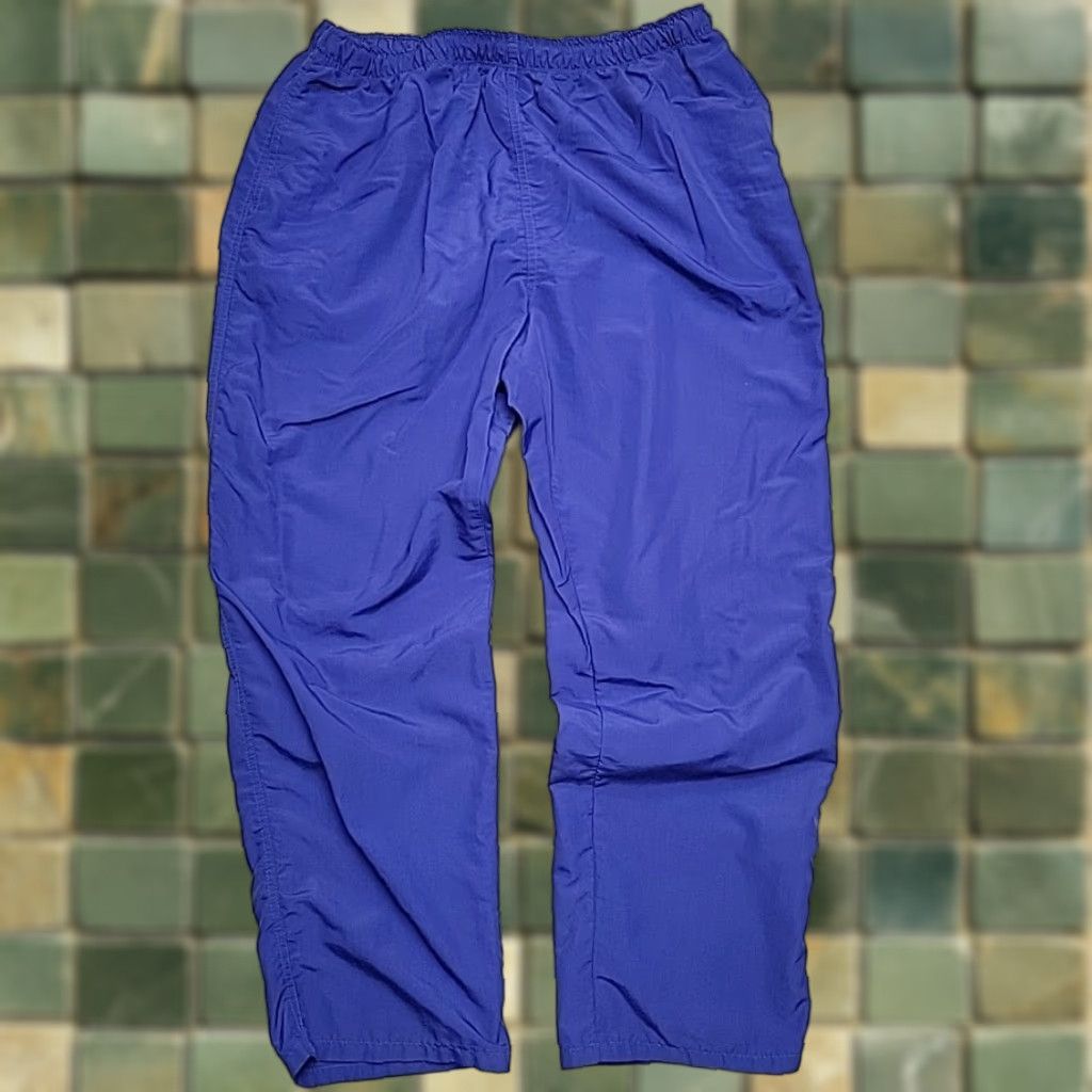 Lands' End VINTAGE Lands' End Track Pants Womens 20 Blue Windbreaker Jogger Pants Wind Resistant Nylon USA Y2K Mens Womens Size 42" / US 20 - 1 Thumbnail