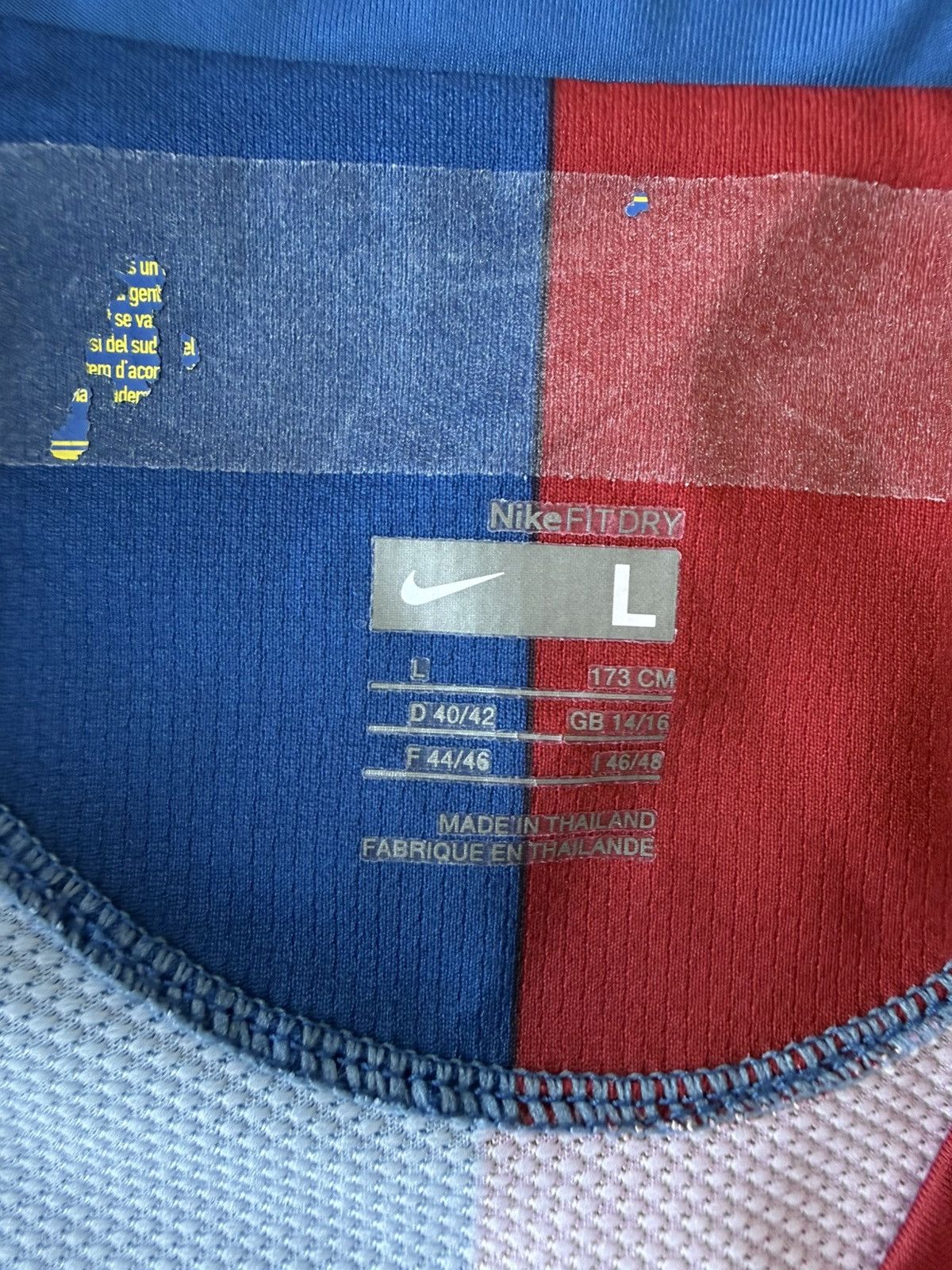 Nike Vintage Nike Barcelona soccer jersey size Women’s Size L / US 10 / IT 46 - 4 Thumbnail