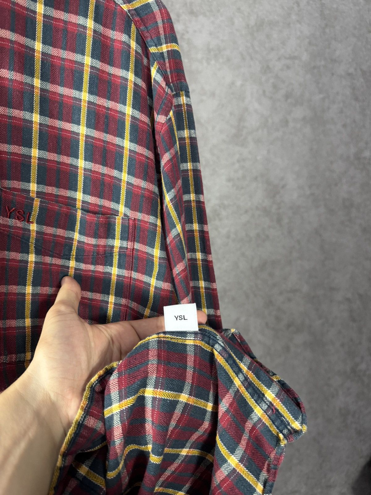 Yves Saint Laurent YSL Saint Laurent Jeans vintage designer logo shirt Size US XL / EU 56 / 4 - 5 Thumbnail