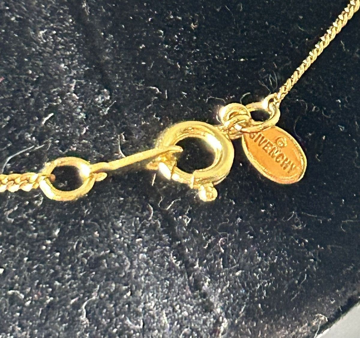 Givenchy Vintage Givenchy Crystal G Logo Pendant Gold Tone Necklace Size ONE SIZE - 6 Thumbnail