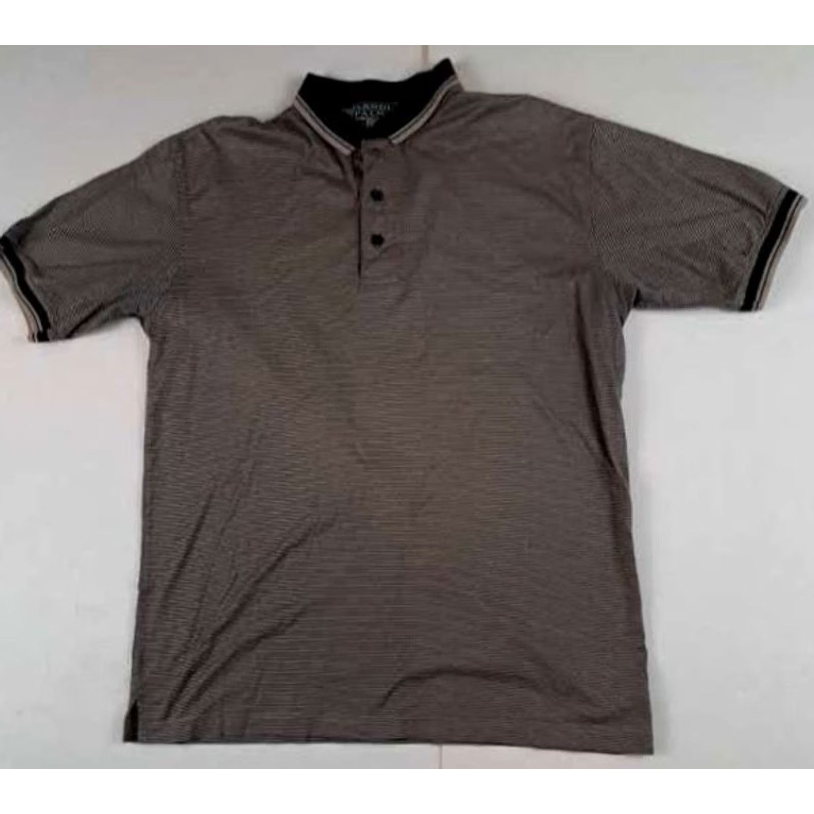 Vintage Arnold Palmer Polo Shirt Blue Striped Button-Up Short Sleeve M Men Size US M / EU 48-50 / 2 - 5 Thumbnail