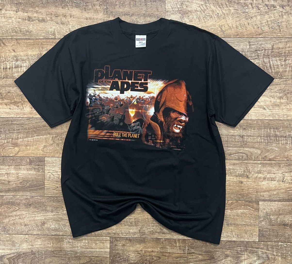 Vintage Planet Of The Apes 2001 Rule The Planet USA movie t-shirt Size US M / EU 48-50 / 2 - 1 Thumbnail