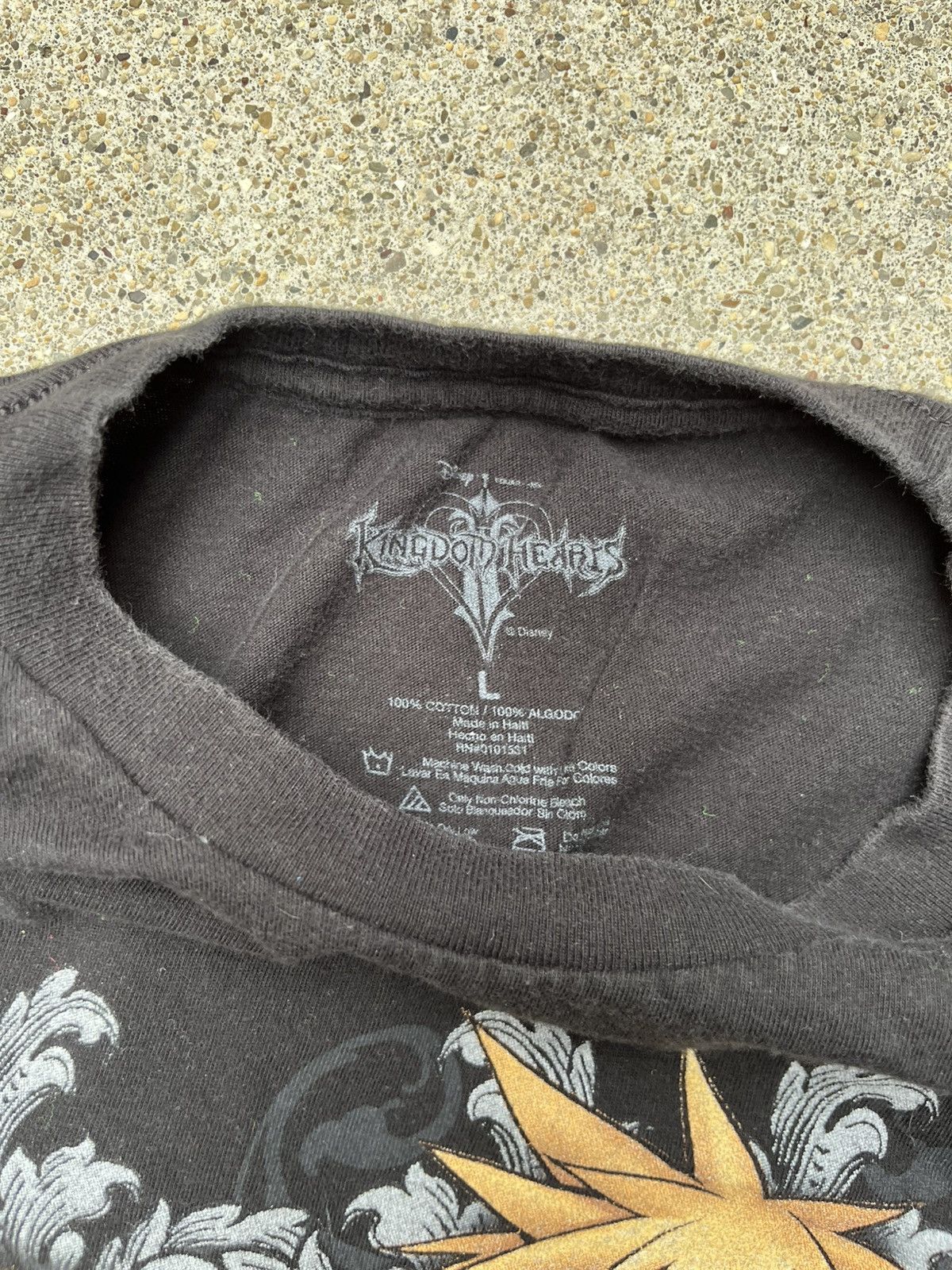 Anime Y2K Kingdom Hearts Black Tee Shirt Size US L / EU 52-54 / 3 - 3 Thumbnail