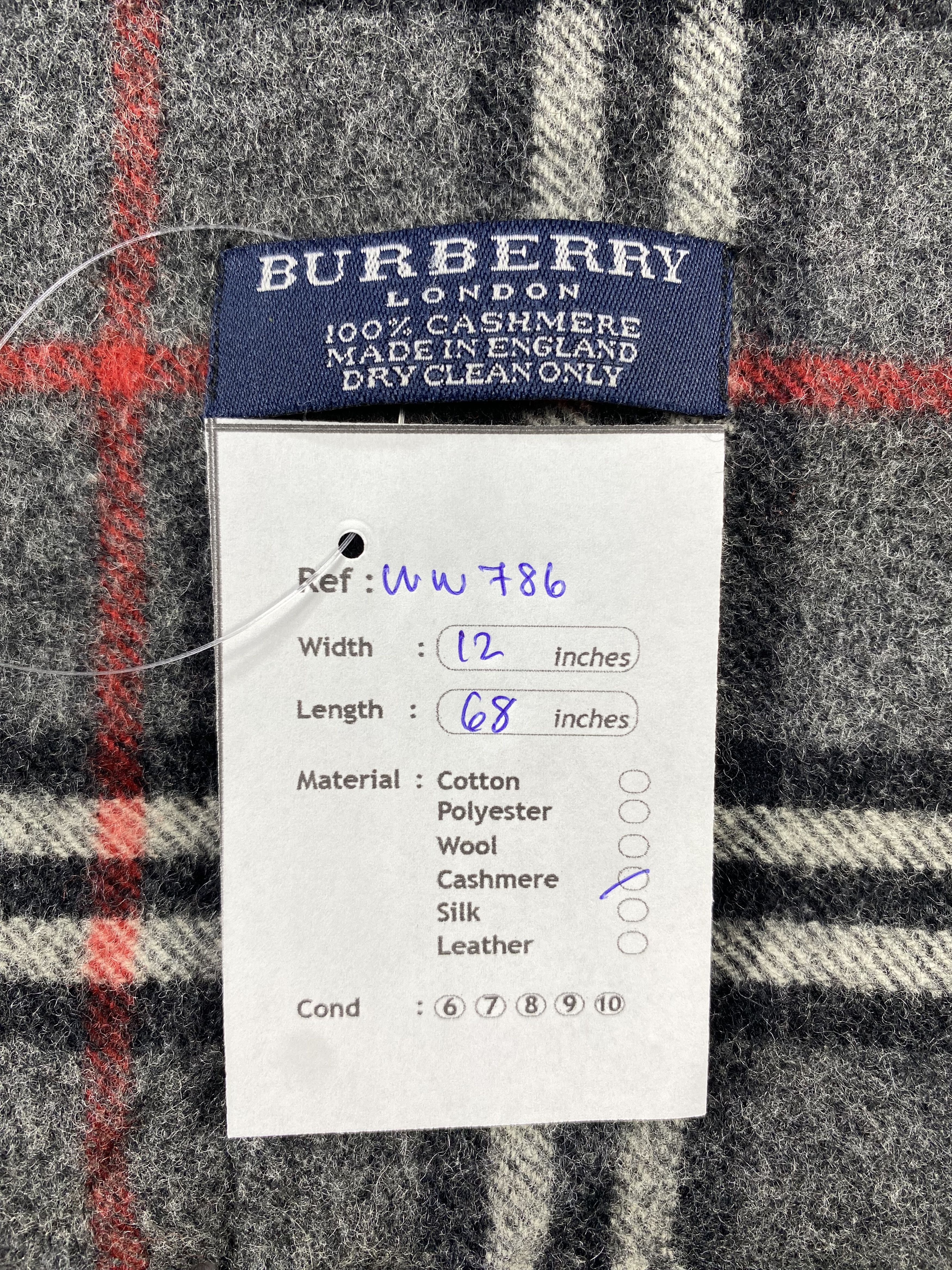 Burberry × Vintage Burberry Scarf / Muffler / Neckwear - WW786 Size ONE SIZE - 9 Thumbnail