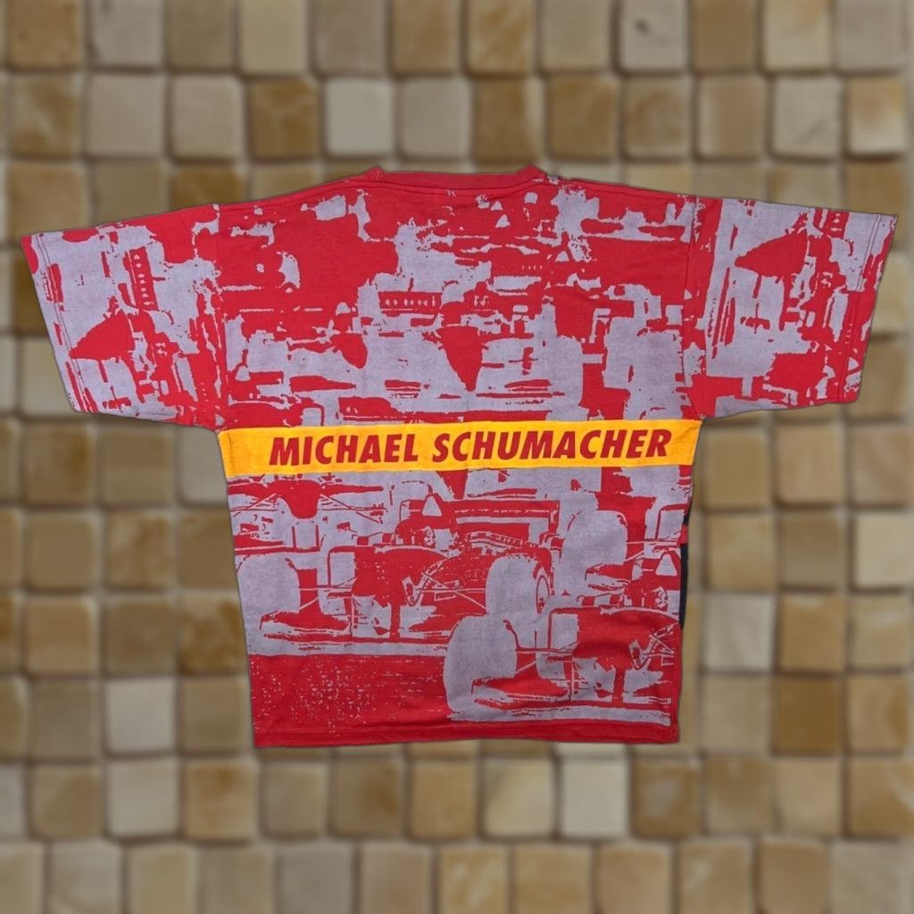 Vintage VINTAGE Michael Schumacher World Champion 1994-95 F1 T-Shirt XL Red Graphic Print Men Size US XL / EU 56 / 4 - 1 Thumbnail