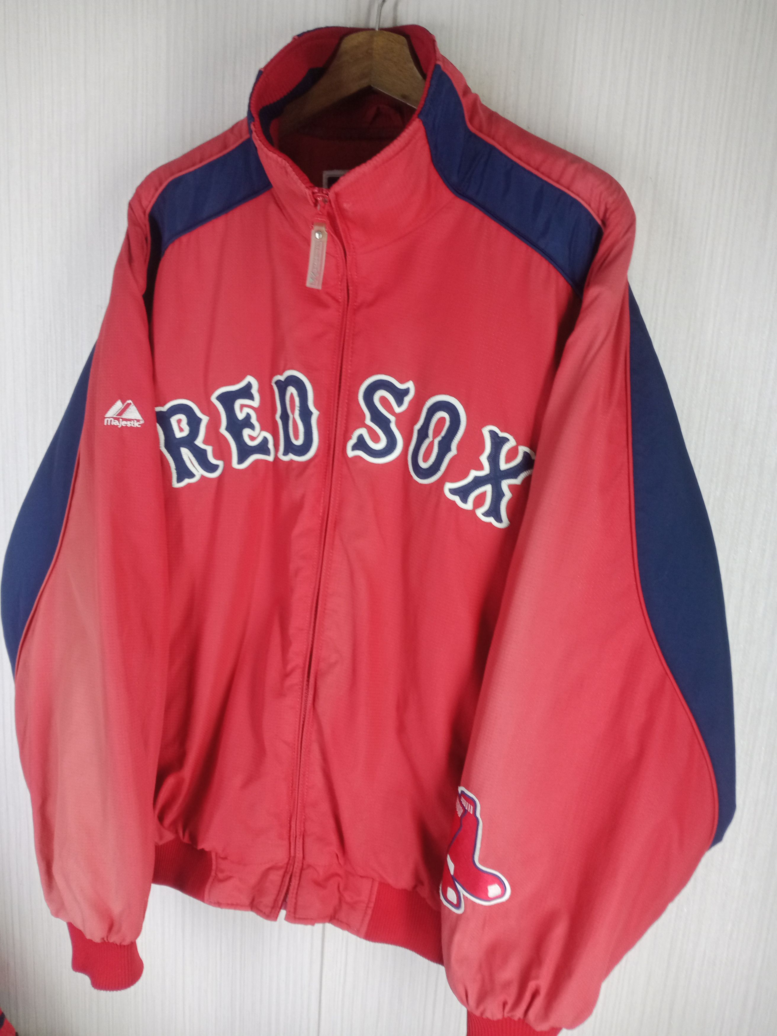 Majestic Rare Vintage Boston Red Sox MLB Bomber Jacket Size US L / EU 52-54 / 3 - 2 Thumbnail