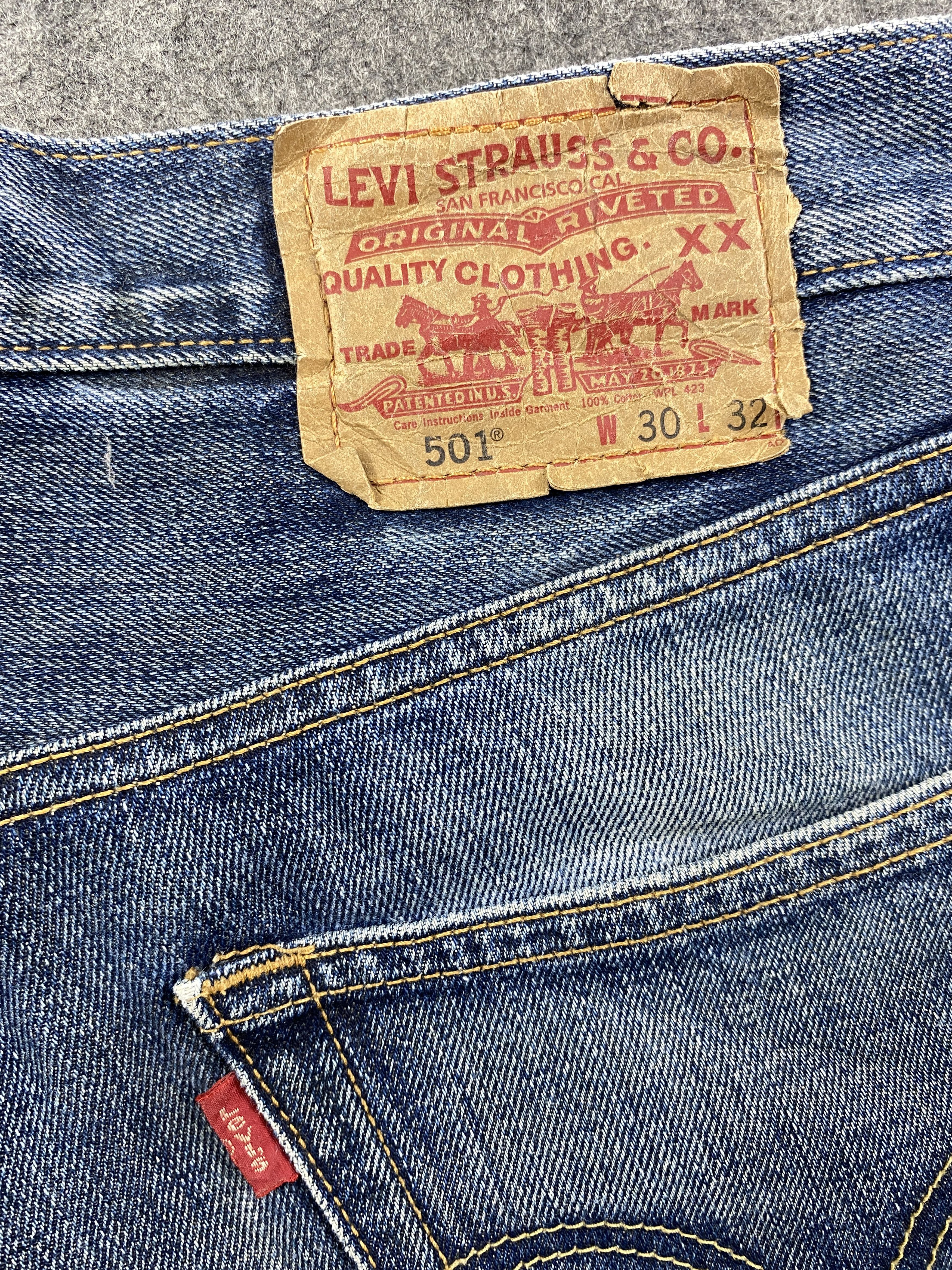 Japanese Brand Distressed Blue Levi's 501 Jeans 29x31 Denim -JN1542 Size US 29 - 10 Thumbnail