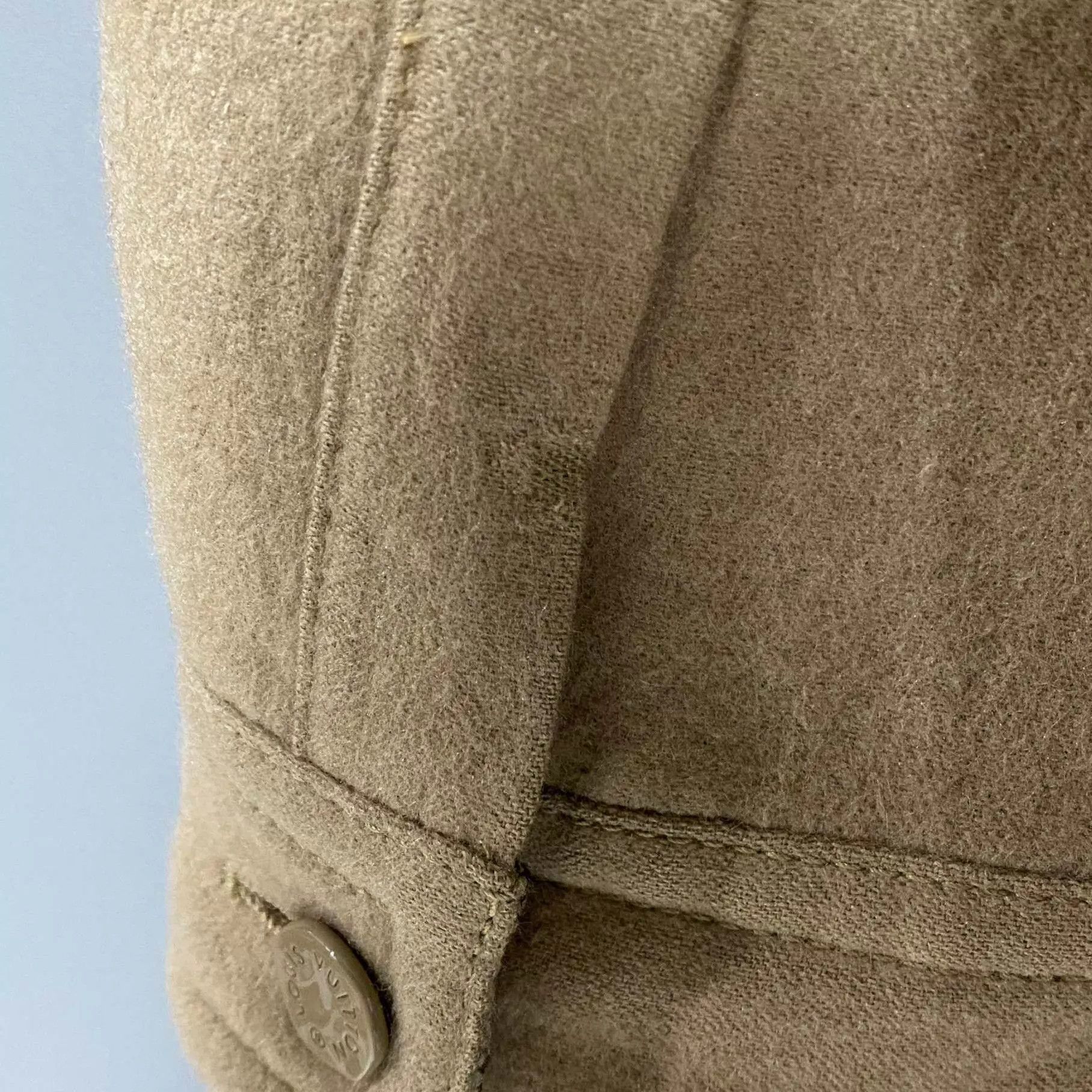 Louis Vuitton LV Khaki Cashmere Print Lining Jacket 95 New XS Seam Repair Size US XS / EU 42 / 0 - 8 Thumbnail