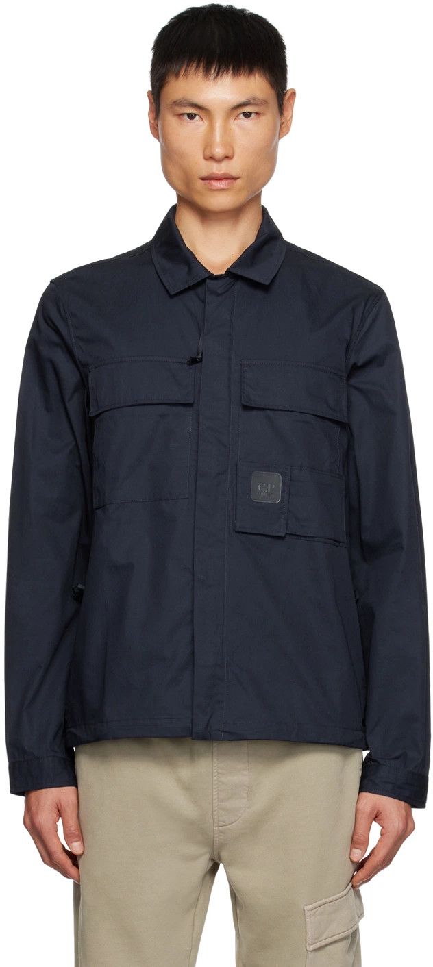C.P. Company o1y1224 Logo Jacket in Navy Blue Size US XS / EU 42 / 0 - 1 Thumbnail