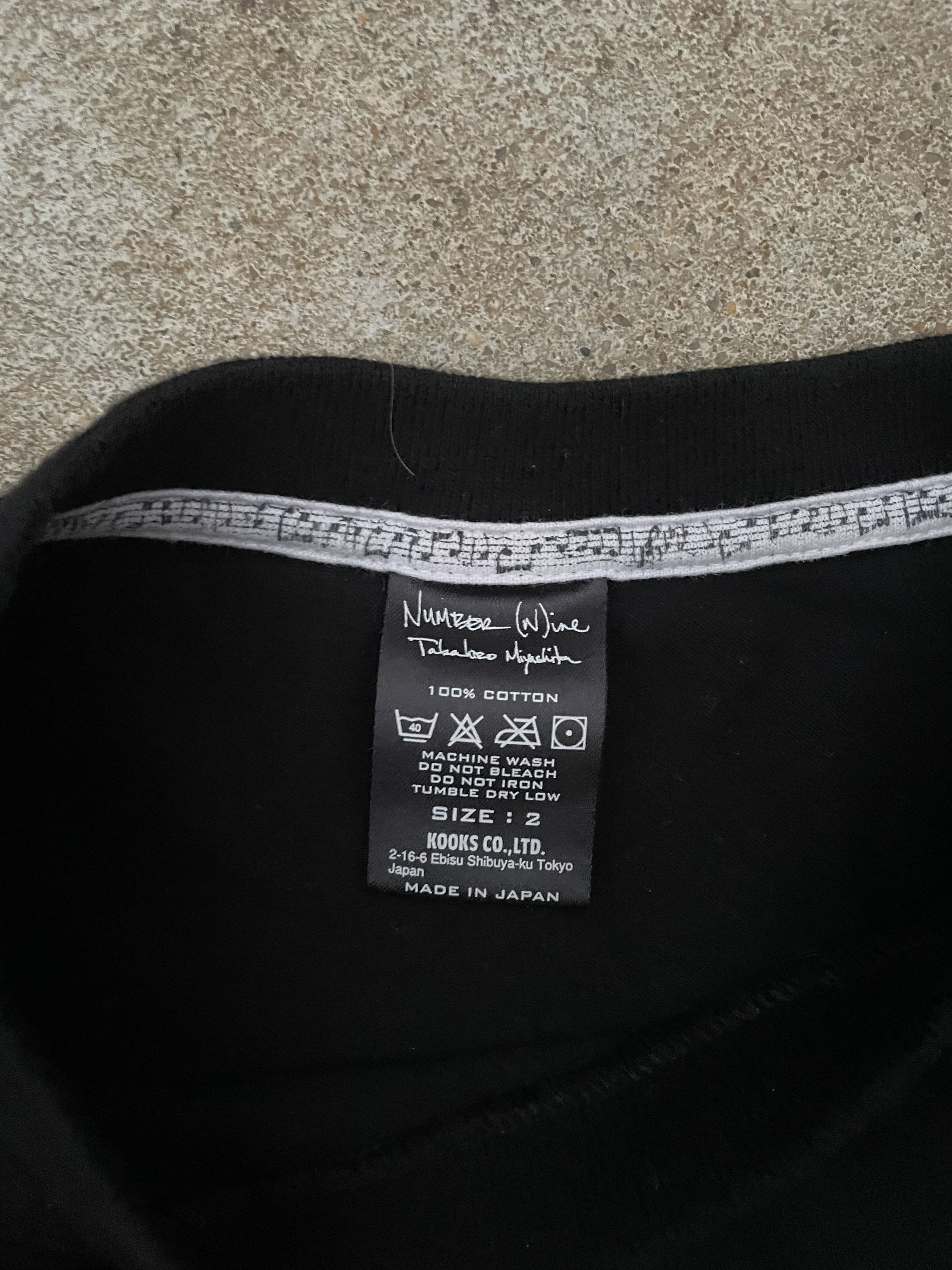 Number (N)ine AW06 "Noir" Wait A Minute Tee Size US M / EU 48-50 / 2 - 4 Thumbnail