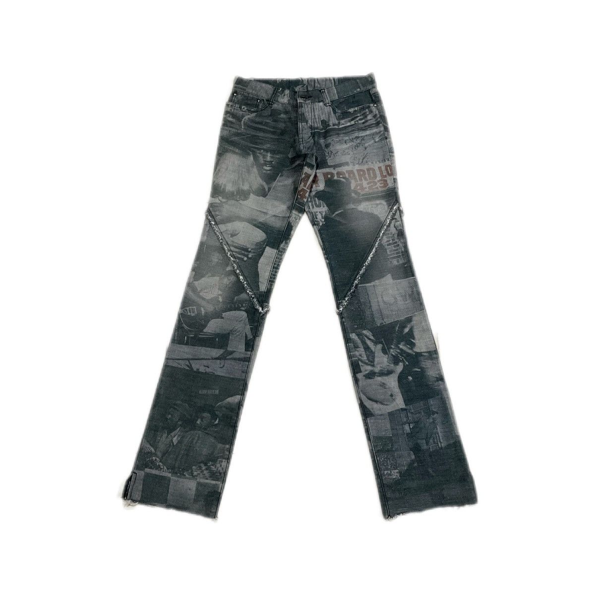5351 POUR LES HOMMES × If Six Was Nine × Japanese Brand 🔥Archived 5351 Pour Les Hommes Fray Denim Photograph Print Size US 29 - 1 Thumbnail