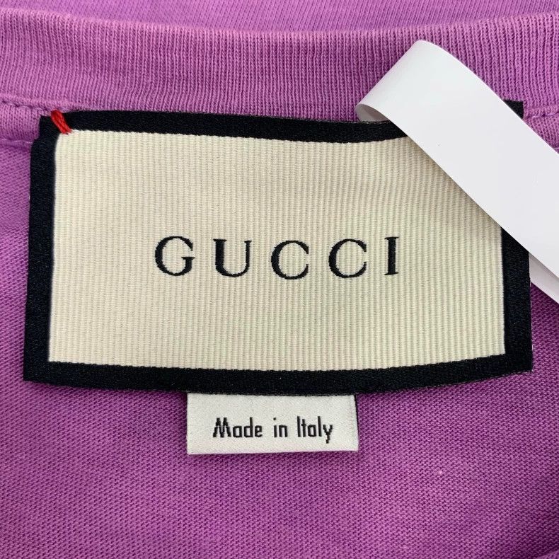 Gucci Gucci 23 new logo printed round-neck purple cotton short-sl Size US XXS / EU 40 - 5 Thumbnail