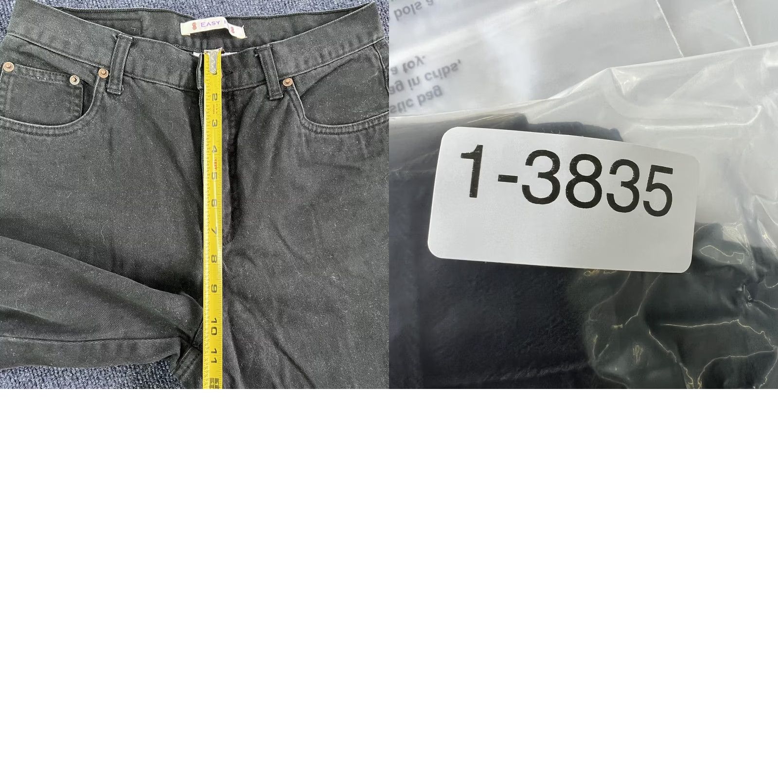 Bill Blass VINTAGE Bill Blass Jeans Womens 8 Black High Rise Tapered Mom Denim Easy Fit Size 30" / US 8 / IT 44 - 9 Thumbnail