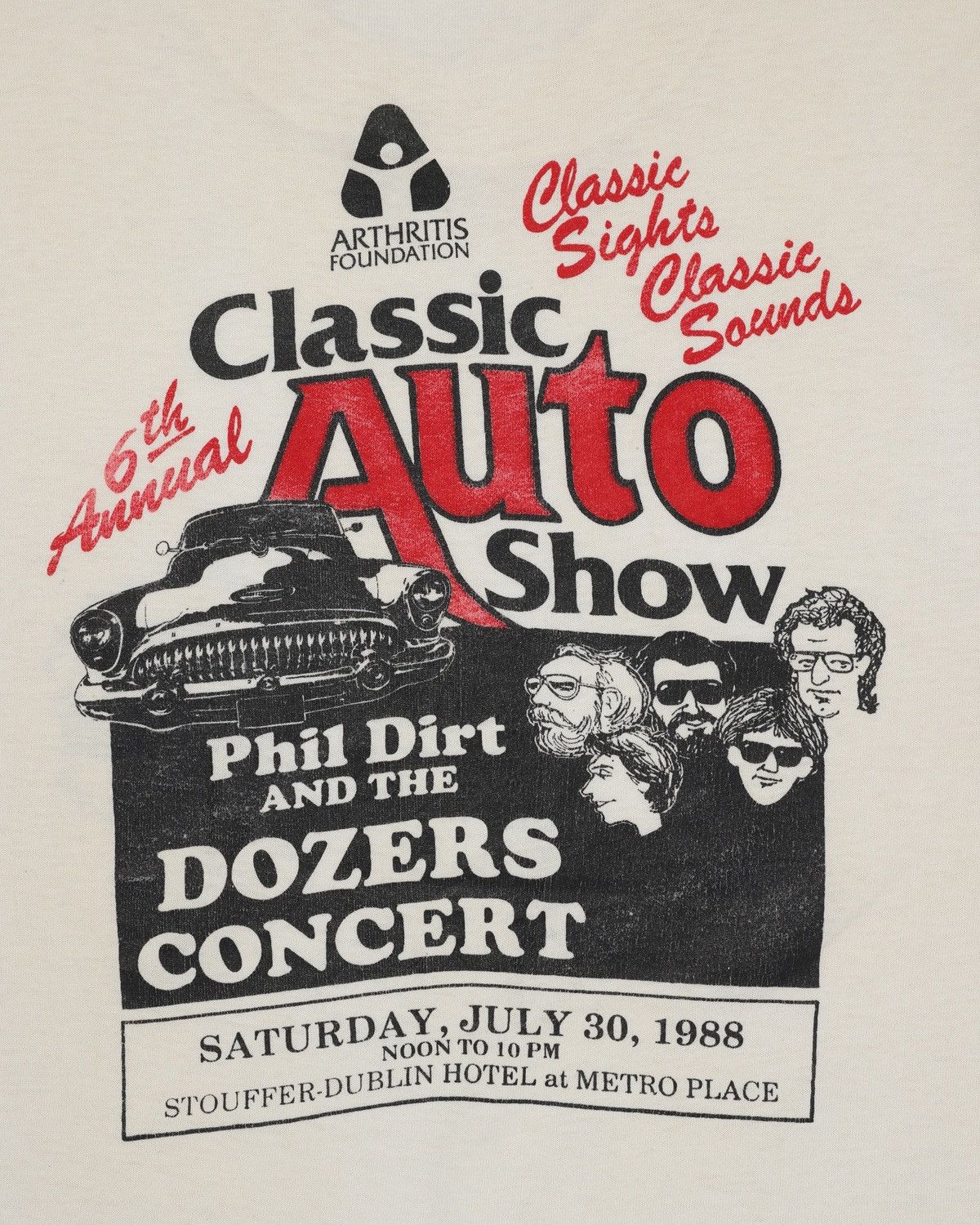 Vintage Arthritis Foundation “Classic Auto Show 1988” Single Stitch Size US M / EU 48-50 / 2 - 4 Thumbnail