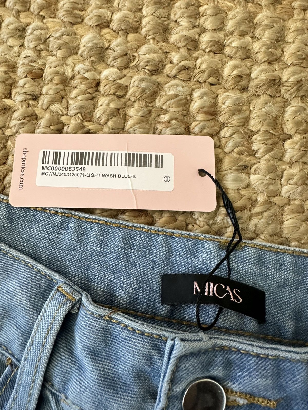 Other MICAS FADED WIDE STRAIGHT LEG JEANS SIZE SMALL NWT Size 26" / US 2 / IT 38 - 5 Thumbnail