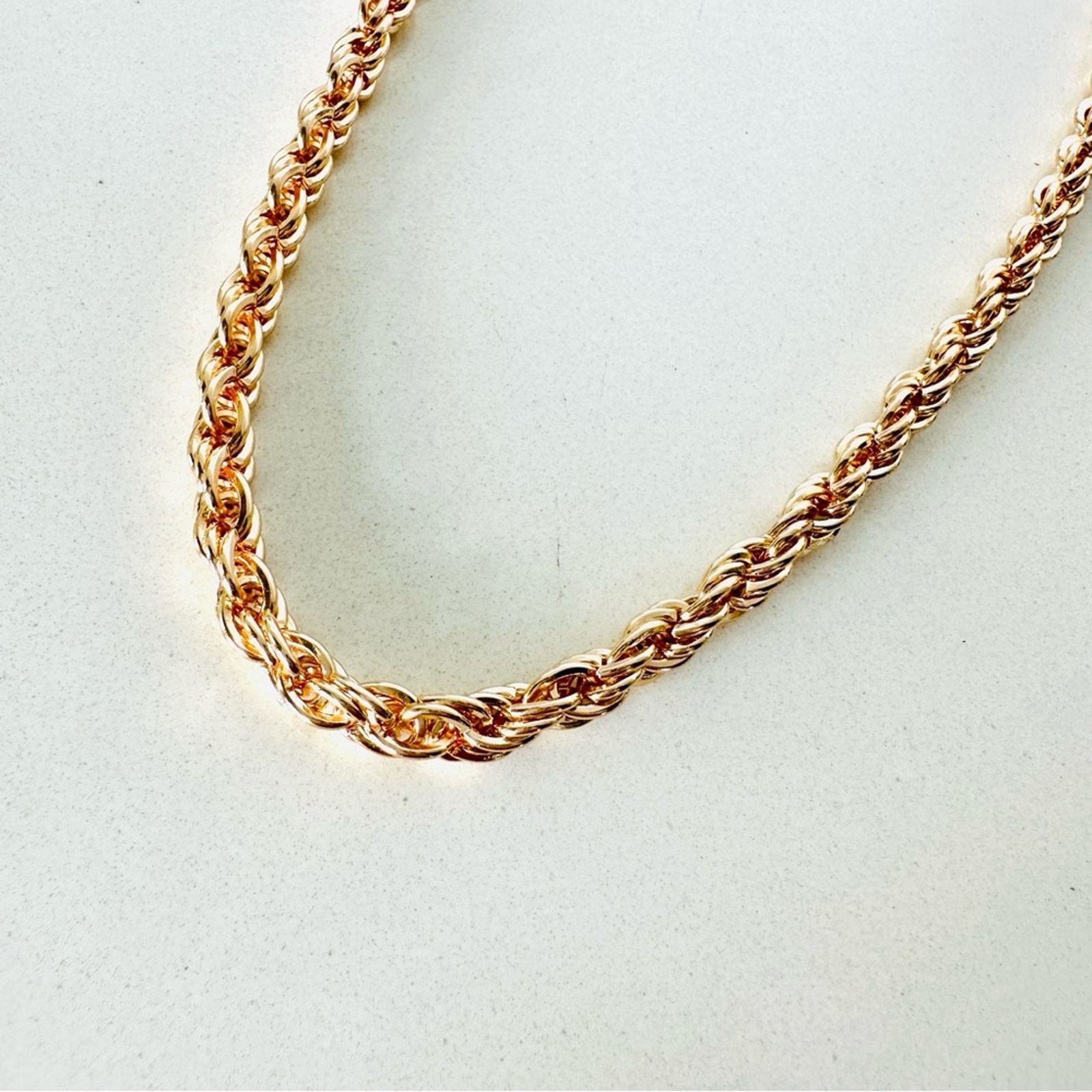 Nordstrom NEW NORDSTROM REVOLVE 18kt Gold Plated Choker Chain Necklace Size ONE SIZE - 5 Thumbnail