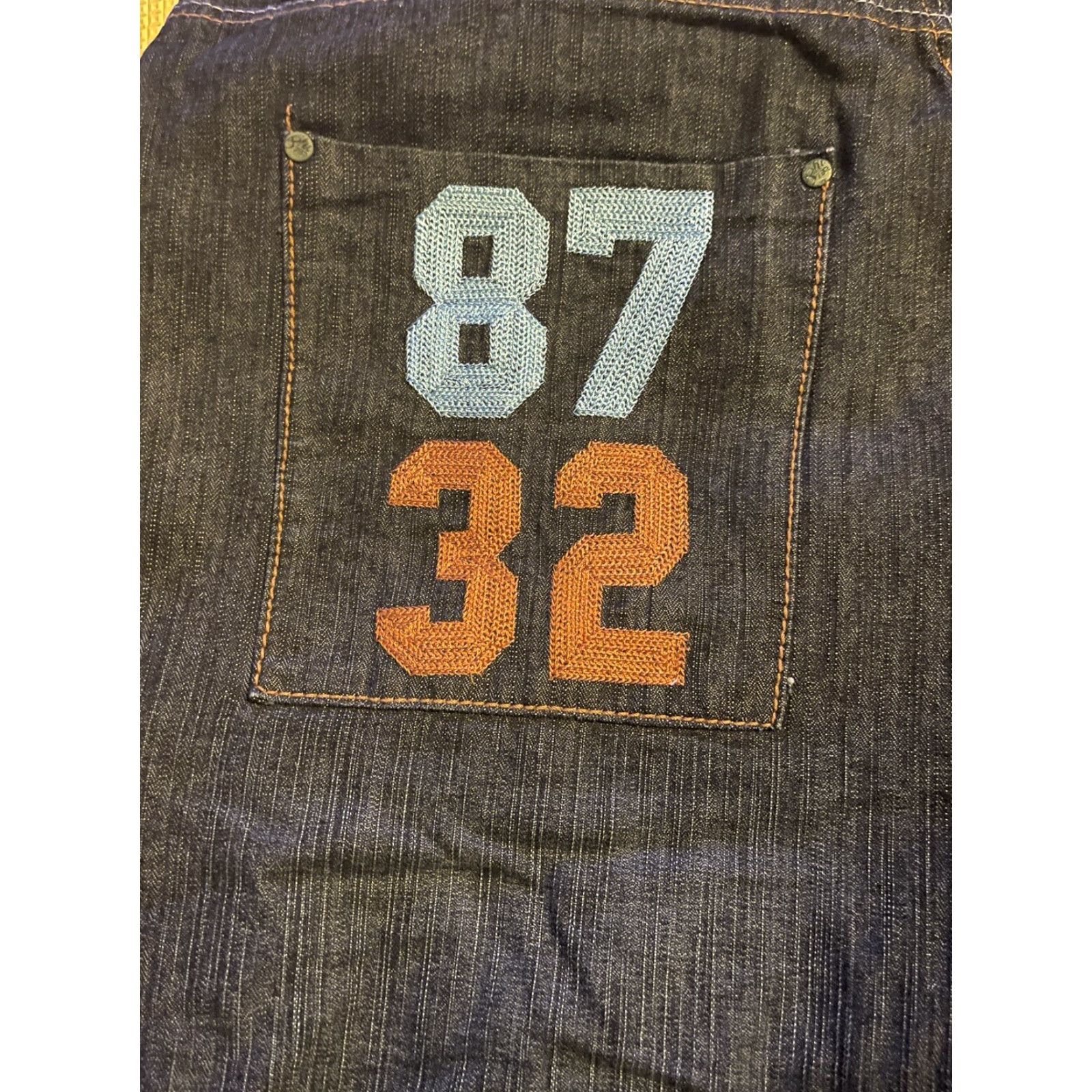 Vintage Eight 732 8732 Mens Shorts Size 38 Hip Hop Baggy Denim Blue Cotton Flat Front Relaxed Pockets Men Regular Baggy Hip Hop Rock Vintage No N/A Size US 38 / EU 54 - 2 Thumbnail