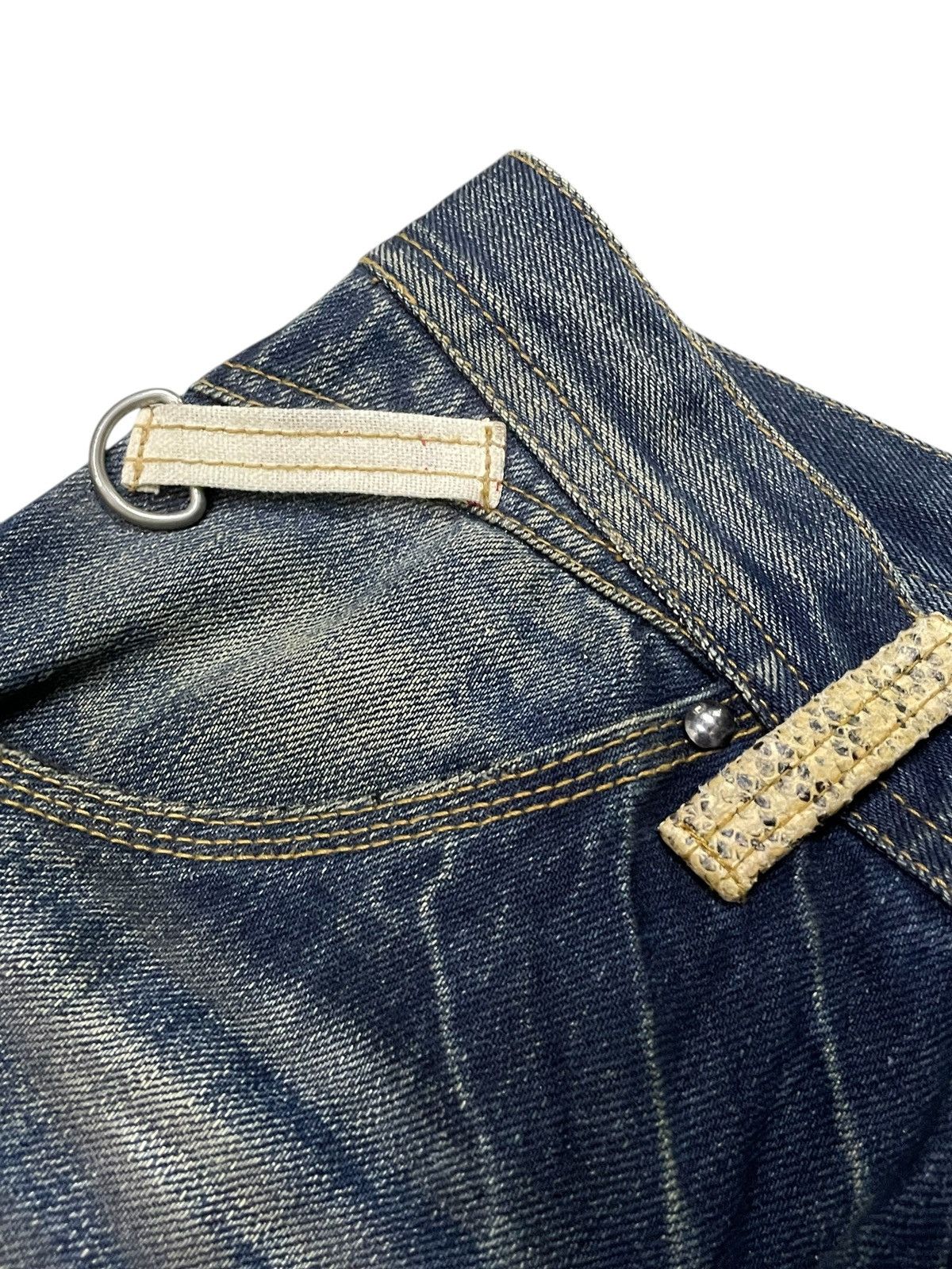 Hysteric Glamour × semanticdesign Semantic Design Japan Snake Skin Flap Pocket Muddy Jeans Size US 30 / EU 46 - 15 Thumbnail