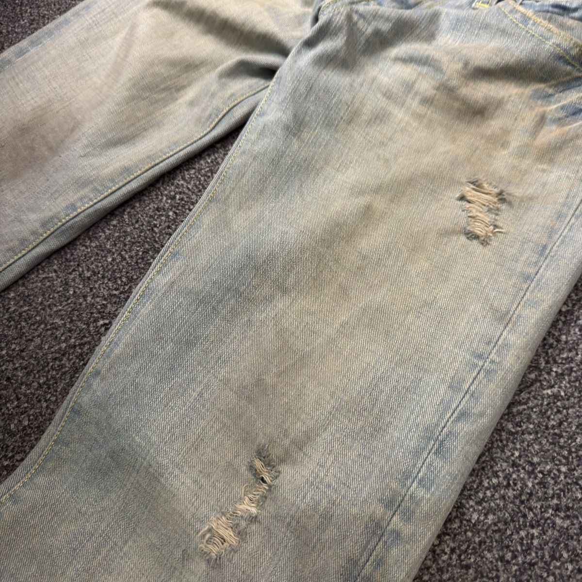 Miss Sixty 🔥🇯🇵 Japanese Flared Cocolulu Destroyed Distressed Denim Size 30" / US 8 / IT 44 - 5 Thumbnail