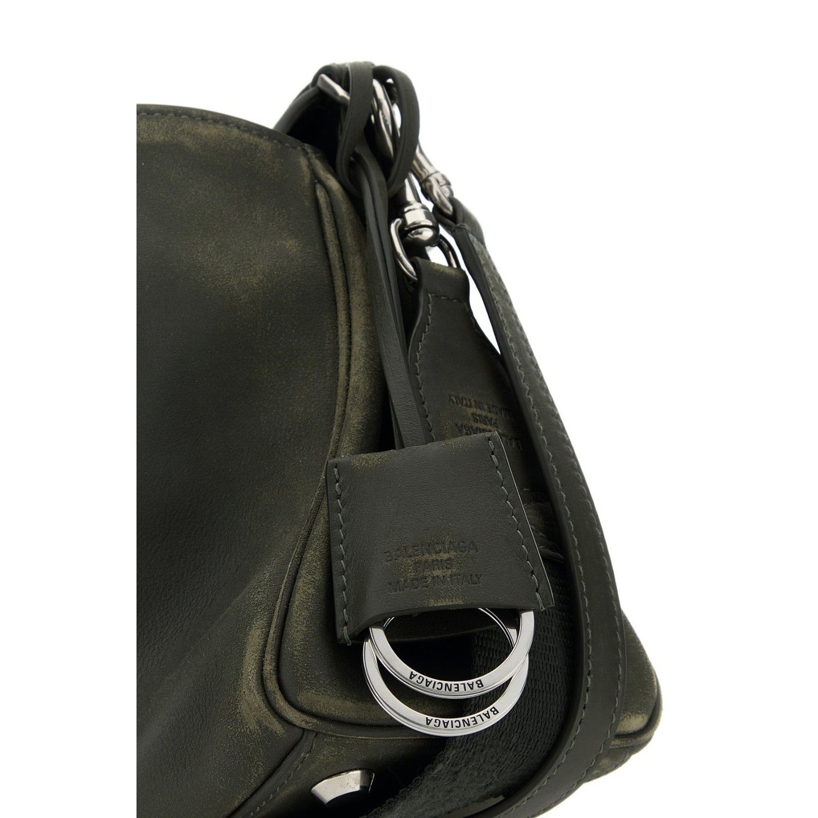 BALENCIAGA Rodeo Messenger Small Black Leather Crossbody Bag