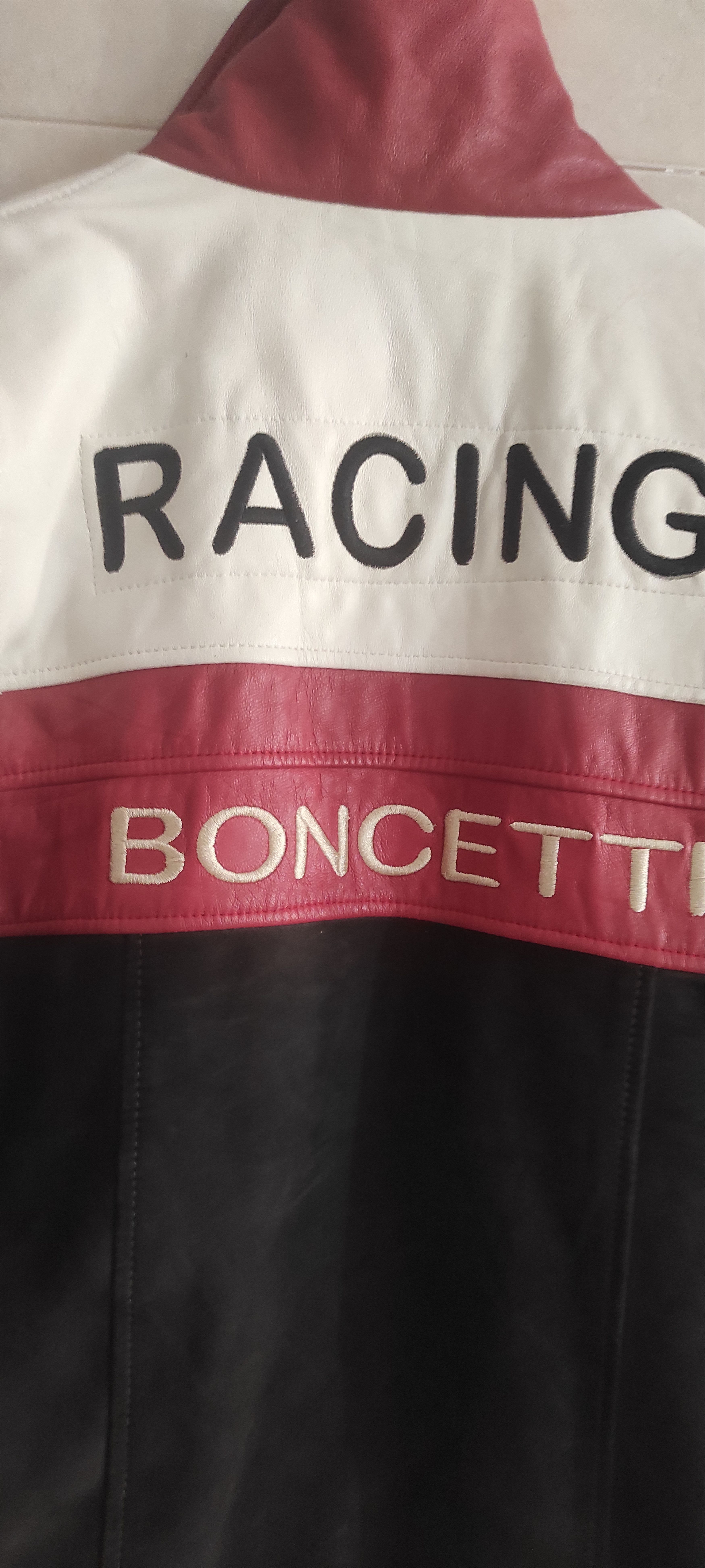 Genuine Leather Boncetti Vintage Y2K Leather Motorcycle Racing Jacket Size L Size US L / EU 52-54 / 3 - 5 Thumbnail