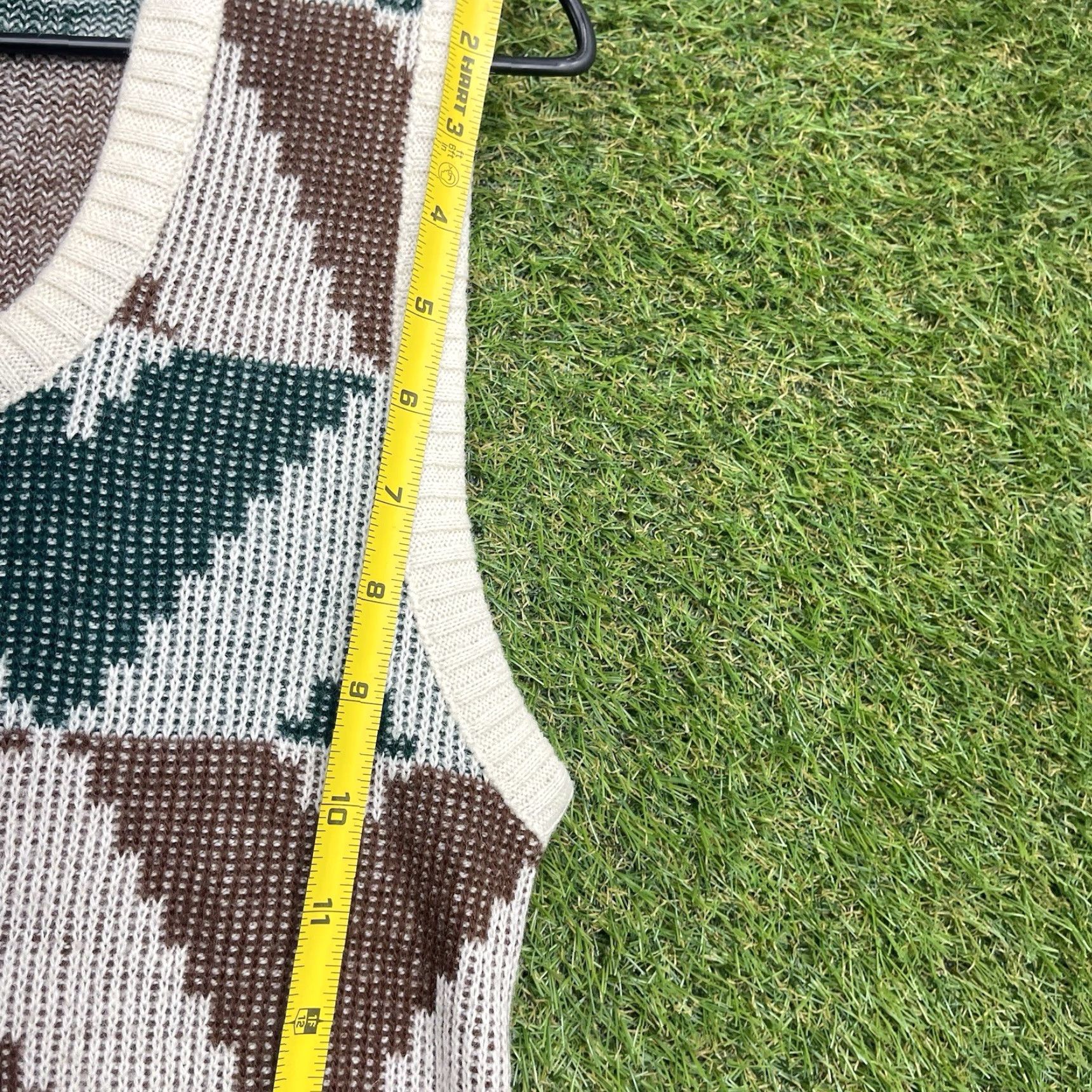 Vintage VINTAGE Profile: Dimension by Milford Sweater Vest Mens Small 70s Aztec Knit Golf Hippy Size US S / EU 44-46 / 1 - 7 Thumbnail
