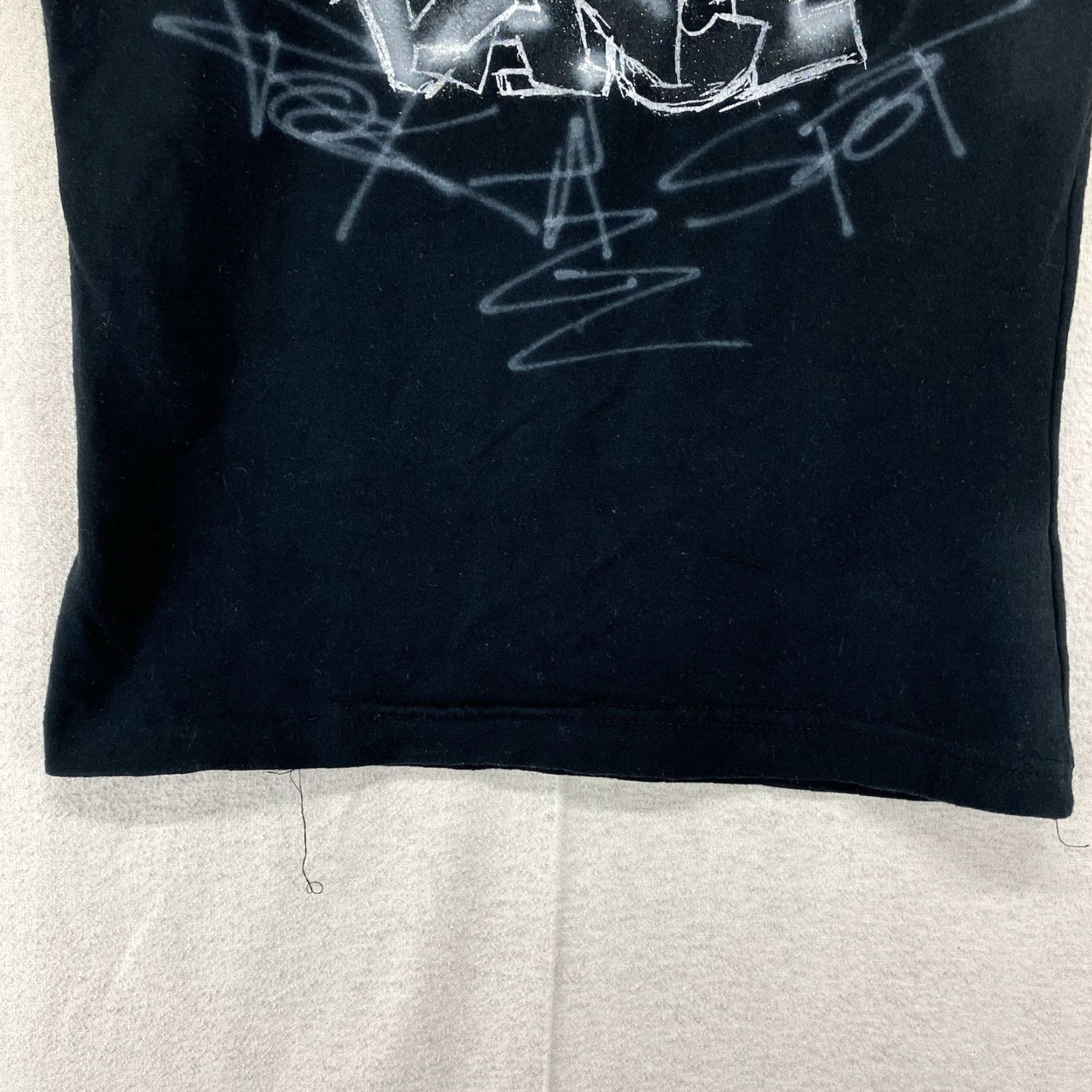 DANCER VINTAGE Women's Tank Top USA Betty Boop Graphic Glitter L Sleeveless Shirt Adult Regular Extra-Slim Black Cotton Blend Size L / US 10 / IT 46 - 6 Thumbnail