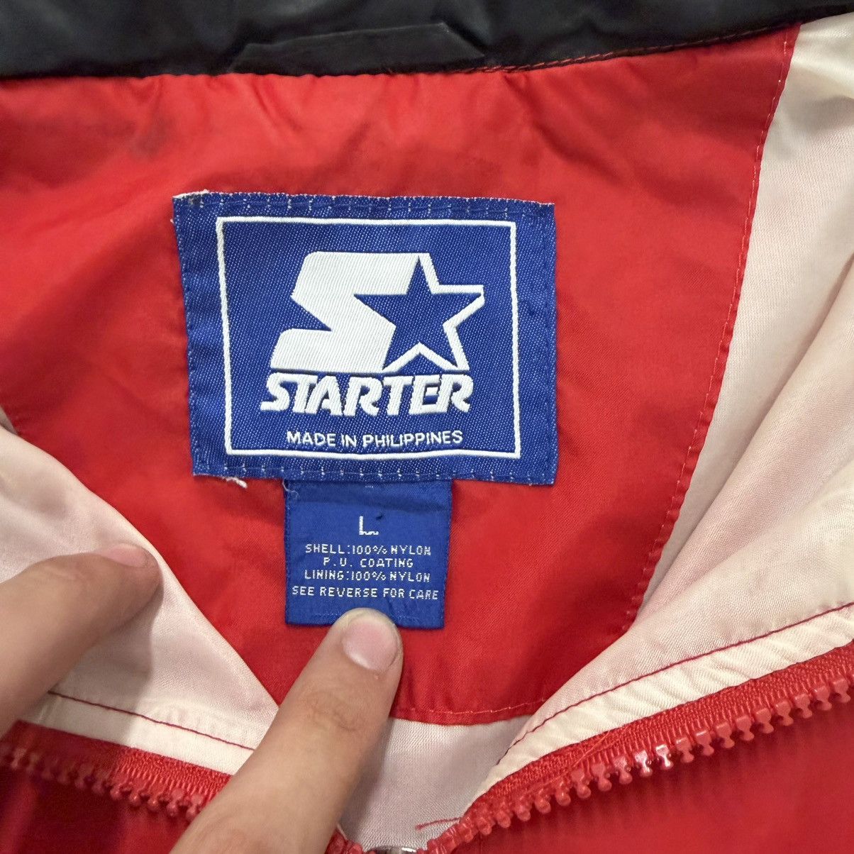 Starter Vintage Starter Nebraska Cornhuskers Full Zip Windbreaker Size US L / EU 52-54 / 3 - 5 Thumbnail