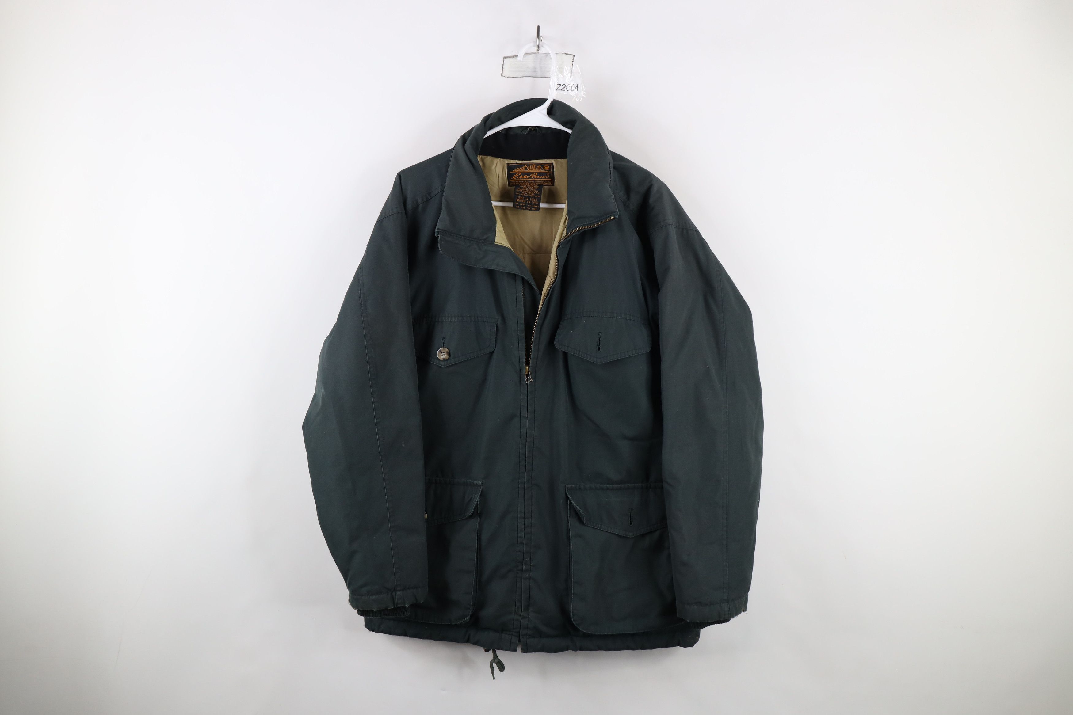 Eddie Bauer × Vintage Vintage 90s Eddie Bauer Duck Down Puffer Jacket Green Size US S / EU 44-46 / 1 - 1 Thumbnail