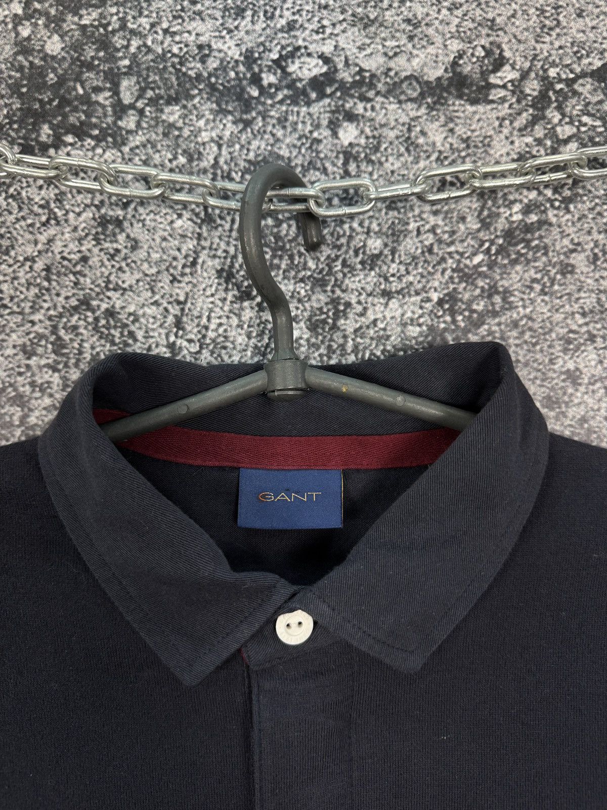 Gant GANT Vintage Polo Long Sleeve Rugby Shirt Big Logo Size M Size US M / EU 48-50 / 2 - 7 Thumbnail