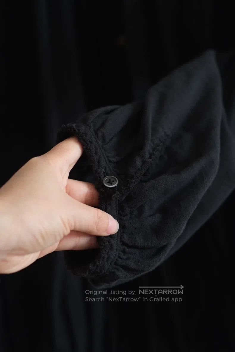 Kapital Kapital Natural color buckle black cotton shirt Size US XS / EU 42 / 0 - 6 Thumbnail