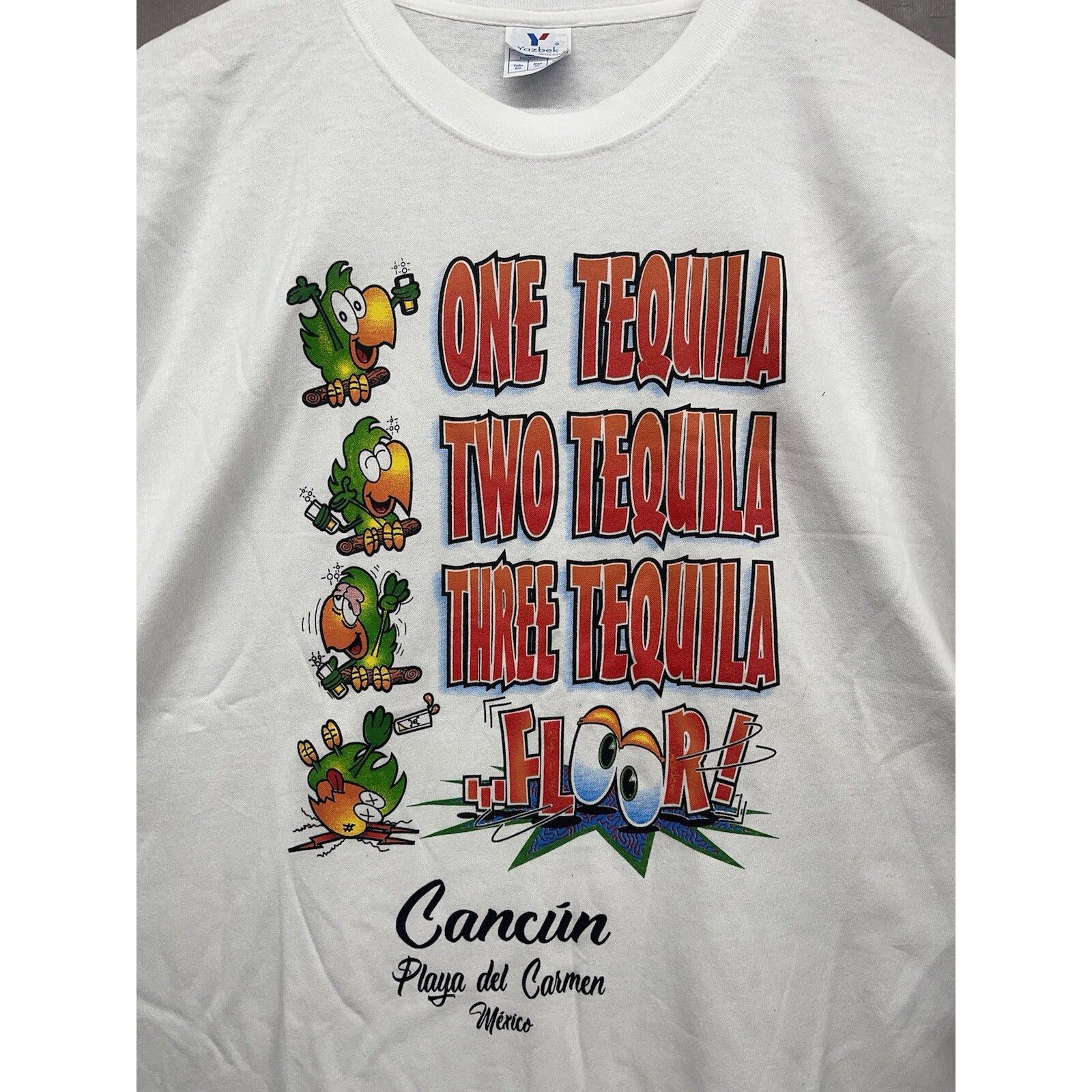 Other VTG 90s 4 Stages of Tequila Cancun Mexico Drinking T-Shirt X Size US XL / EU 56 / 4 - 4 Thumbnail