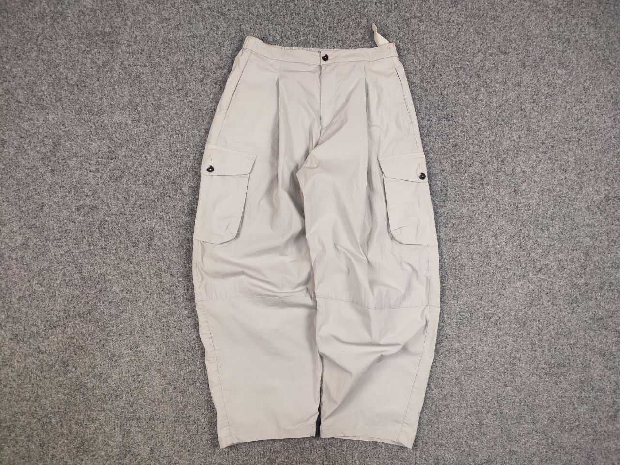 Japanese Brand Rizhuo Japanese Design Beige Baggy Cargo Trouser Pants Size US 32 / EU 48 - 5 Thumbnail