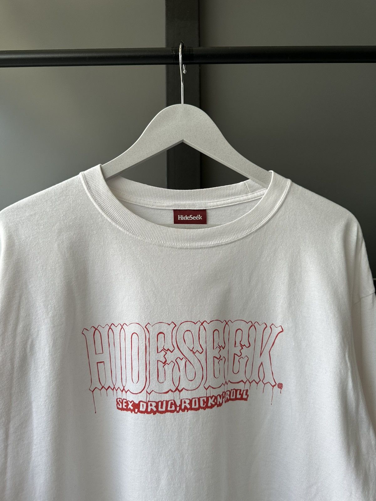 Japanese Brand 00’s Hide and Seek '' sex drug rock n' roll '' long sleeve Size US L / EU 52-54 / 3 - 11 Thumbnail
