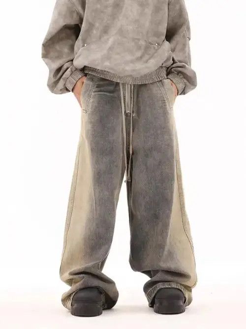 Jean Retro Gradient Heavyweight Wide Leg Jeans Size US 32 / EU 48 - 2 Thumbnail