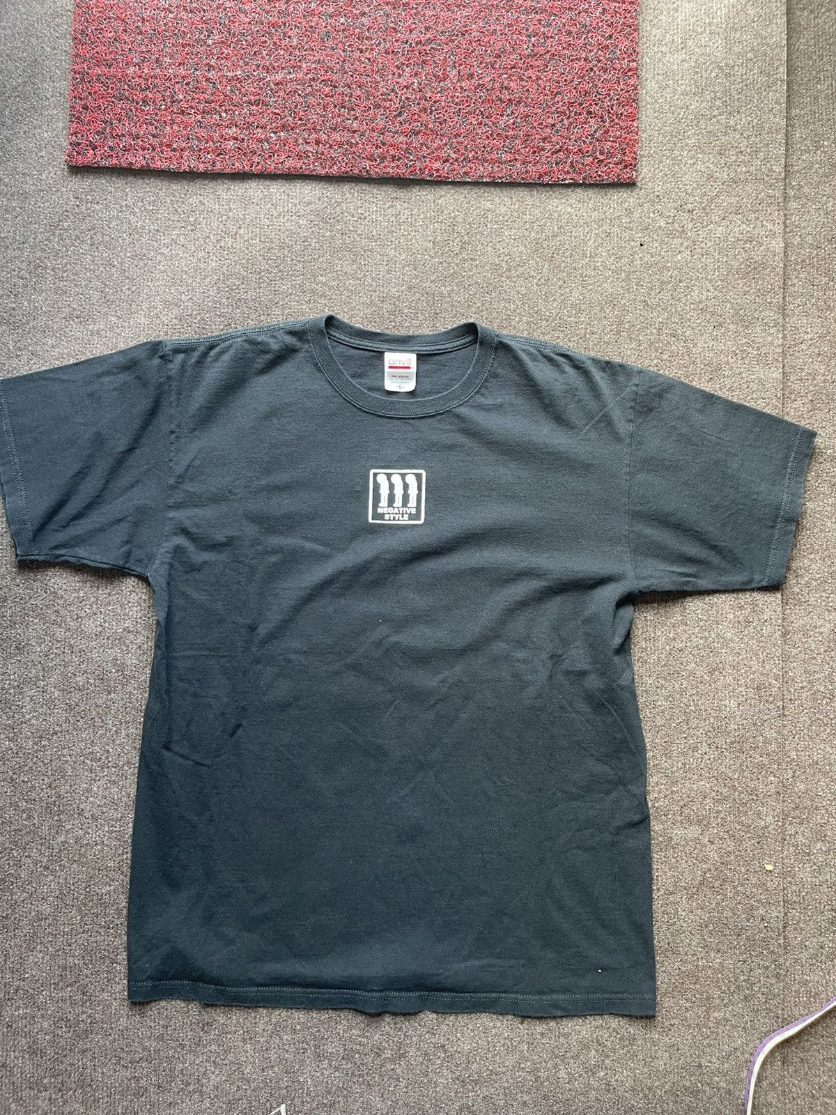 Japanese Brand Vintage Y2K Negative Style Kanji Word T Shirt L Size US L / EU 52-54 / 3 - 2 Thumbnail